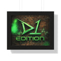 Framed Poster - Green Spray Wall Logo "D1 Edition"