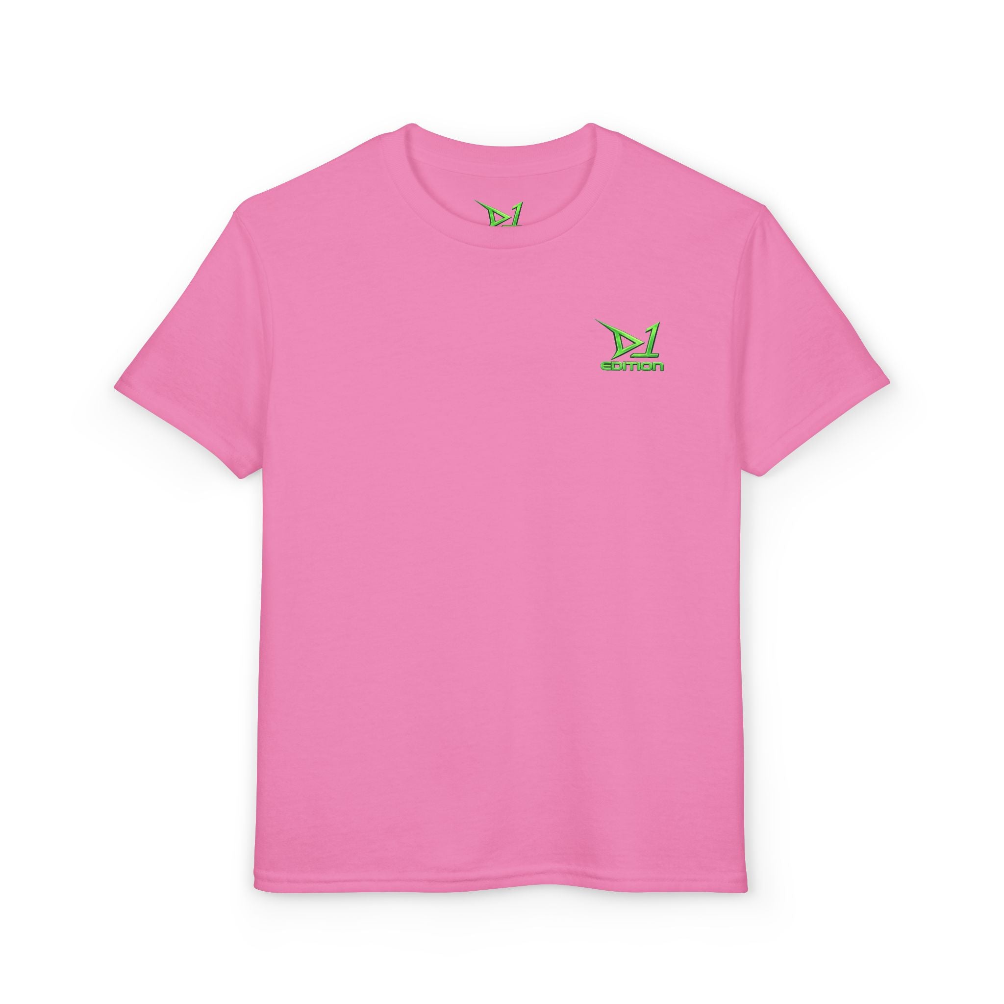 Youth T-Shirt — Green ‘D1 Edition’ Logo Chest Tee