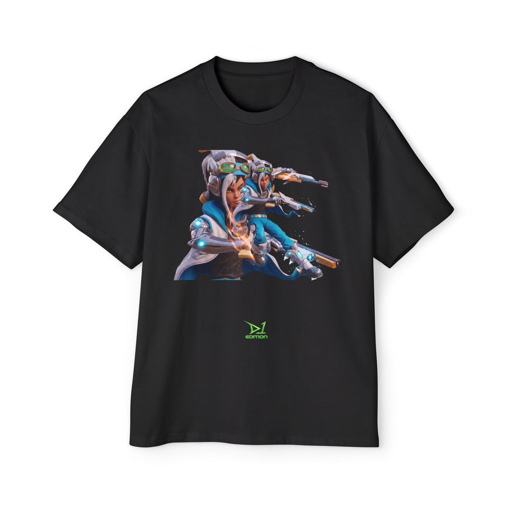 Oversized Graphic Tee — Aaron Ayuta - Character Print 2nd