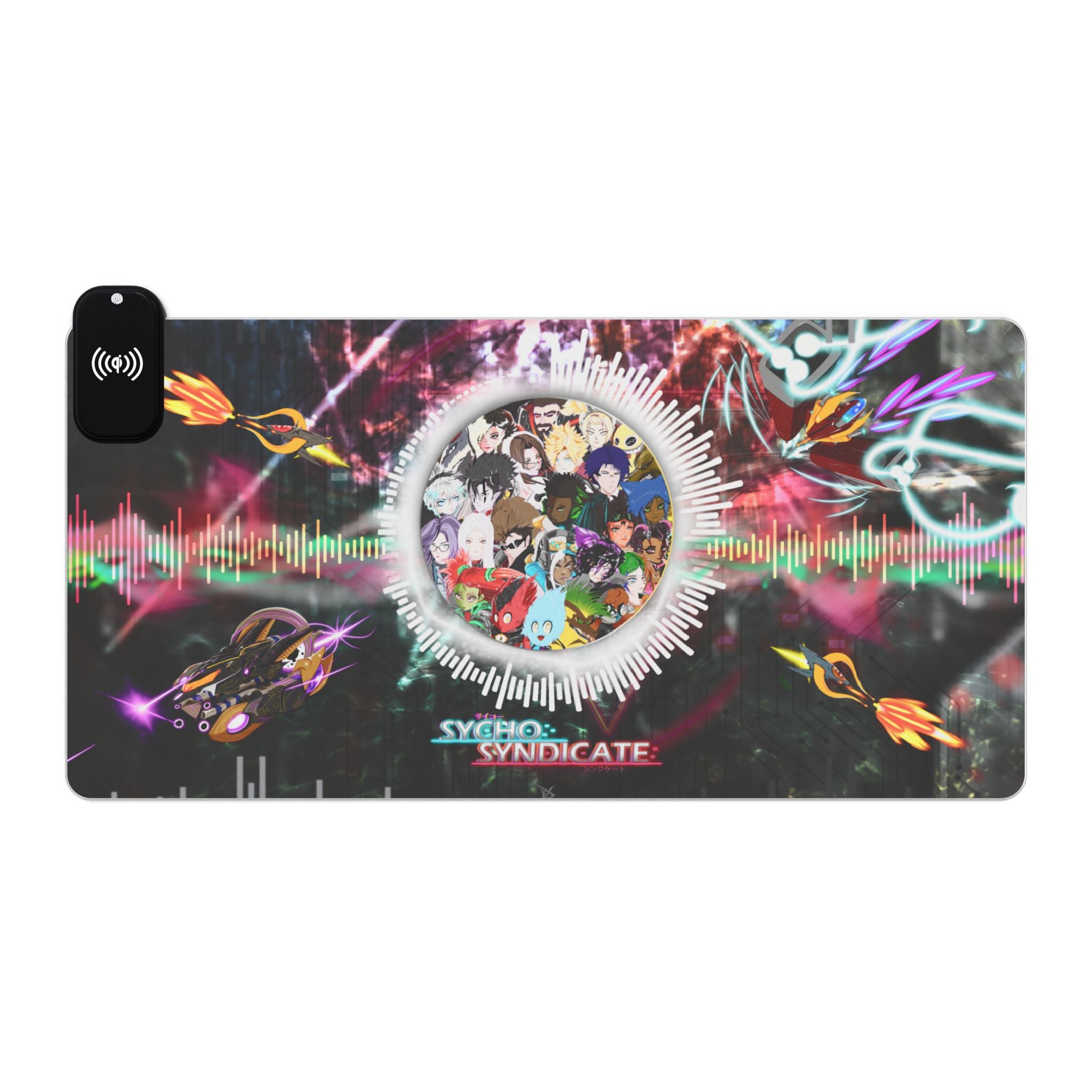 LED RGB Gaming Mouse Pad with Wireless Charging — Sycho Syndicate