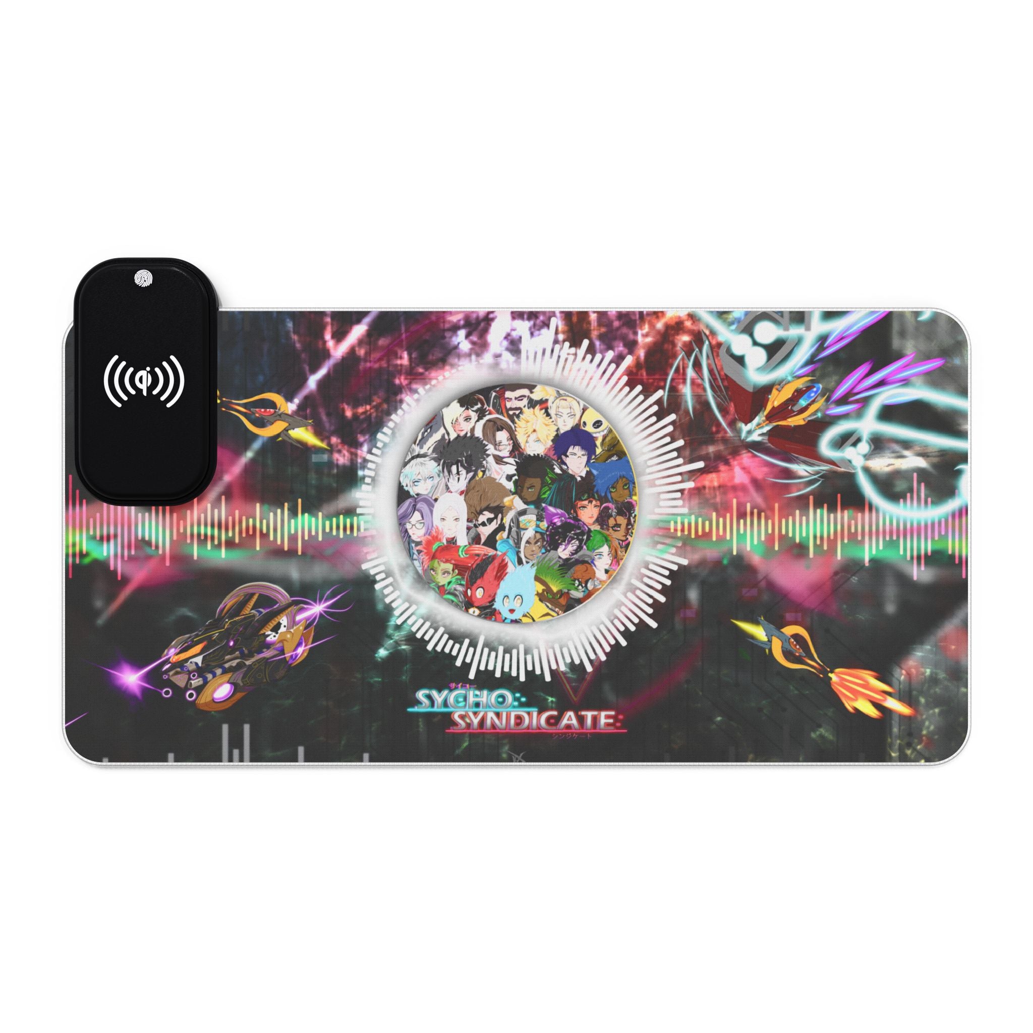 LED RGB Gaming Mouse Pad with Wireless Charging — Sycho Syndicate