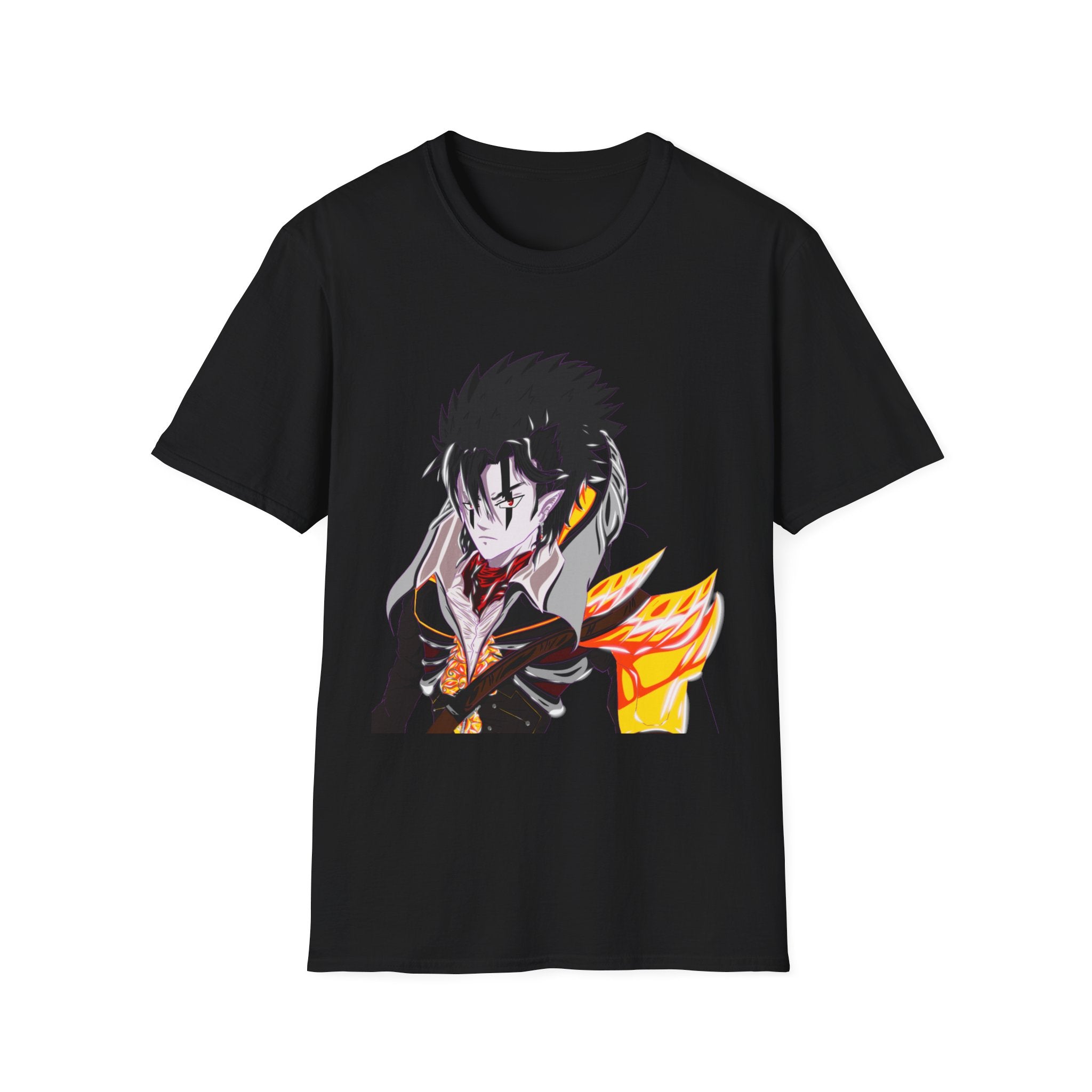 Sycho Syndicate - Agro - T-Shirt — Dark Hero Portrait with Fire Accent