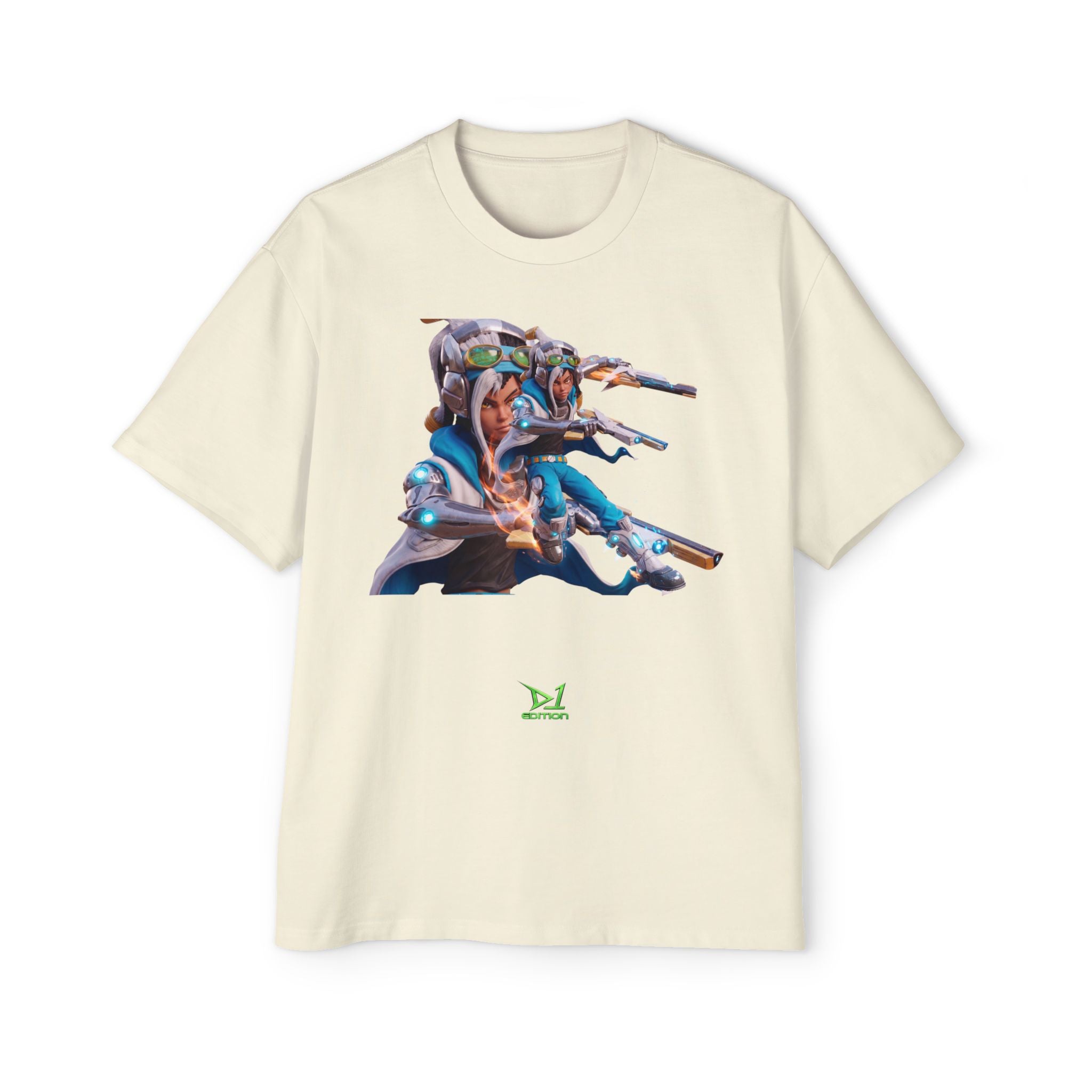 Oversized Graphic Tee — Aaron Ayuta - Character Print 2nd