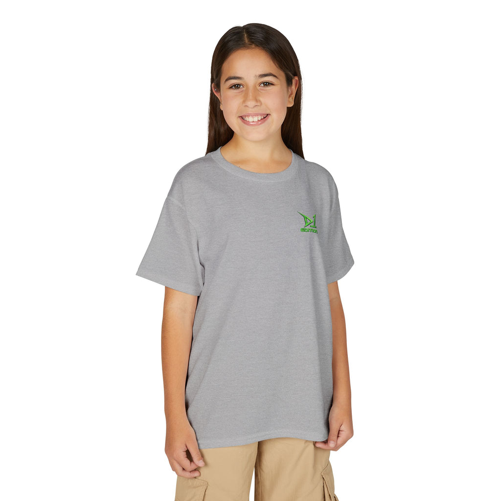 Youth T-Shirt — Green ‘D1 Edition’ Logo Chest Tee