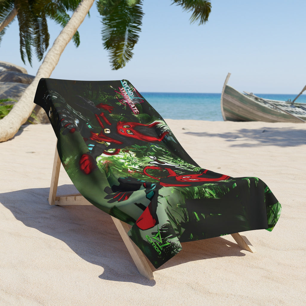 Sycho Syndicate - Zulu Character -  Beach Towel