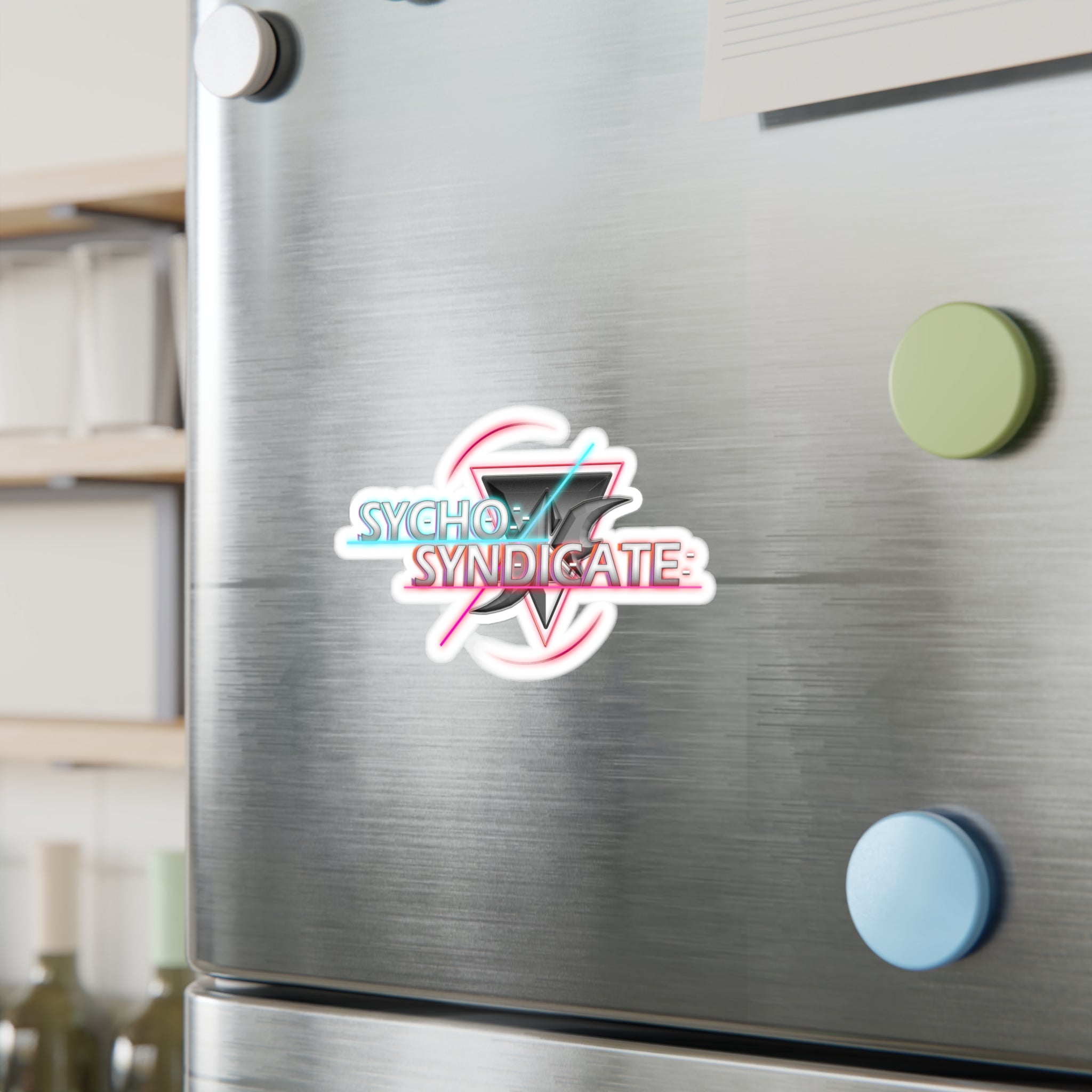 Sychotic Syndicate Title and Logo Sticker - Kiss-Cut Vinyl Decal