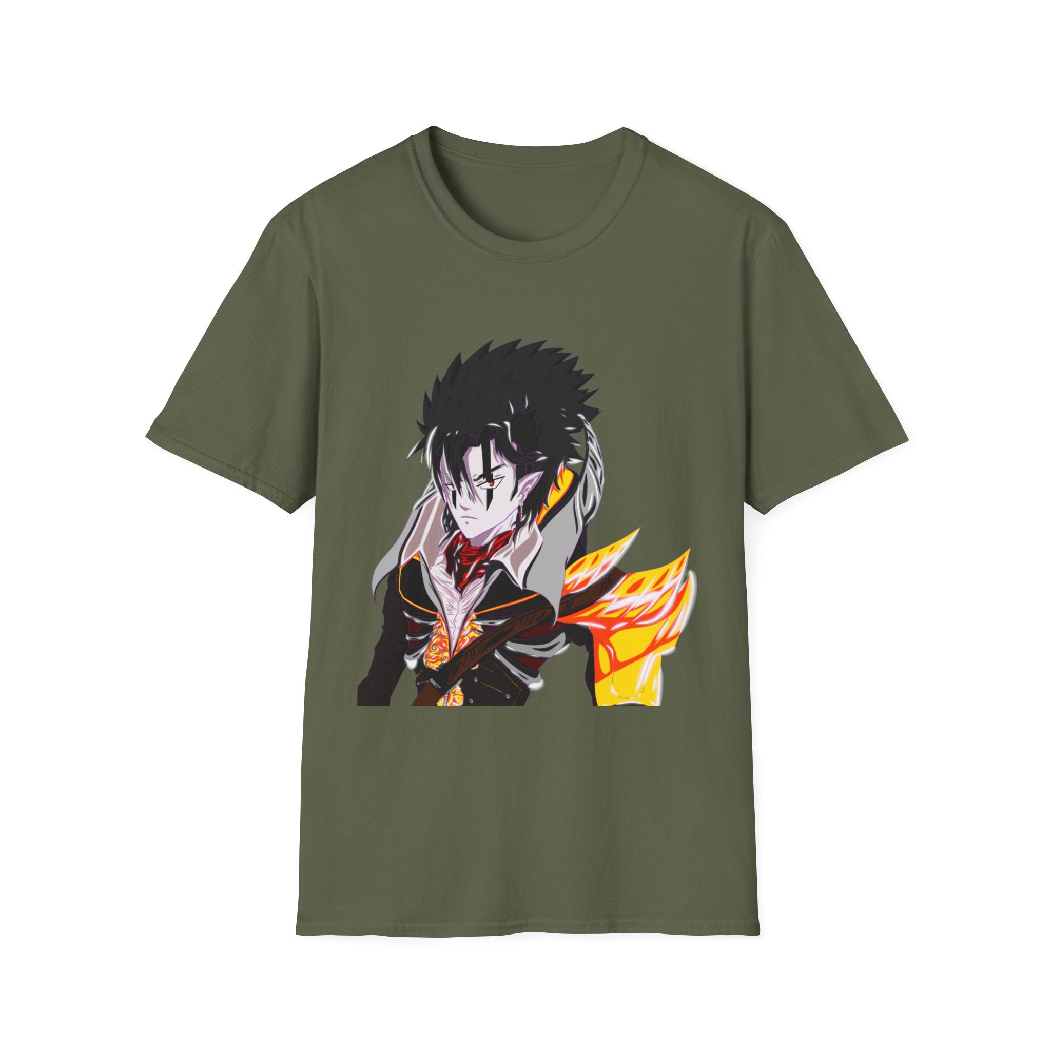 Sycho Syndicate - Agro - T-Shirt — Dark Hero Portrait with Fire Accent
