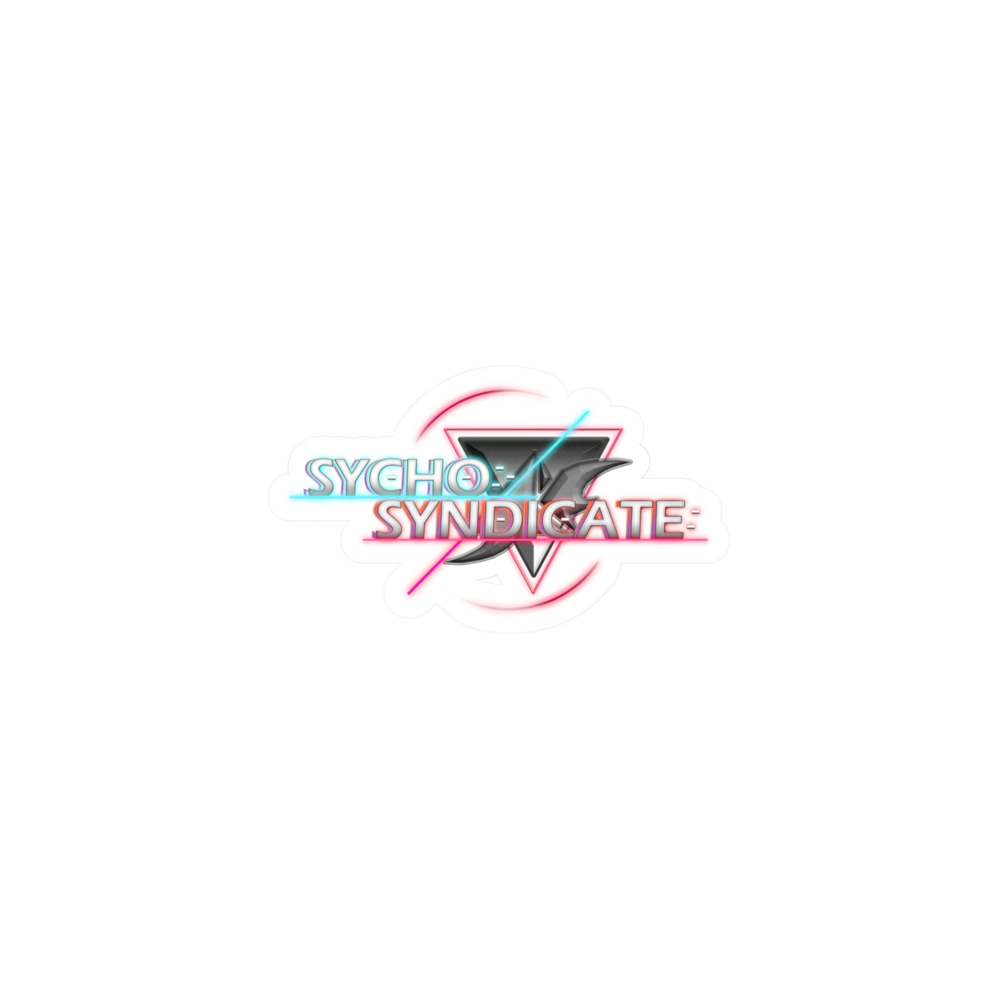 Sychotic Syndicate Title and Logo Sticker - Kiss-Cut Vinyl Decal