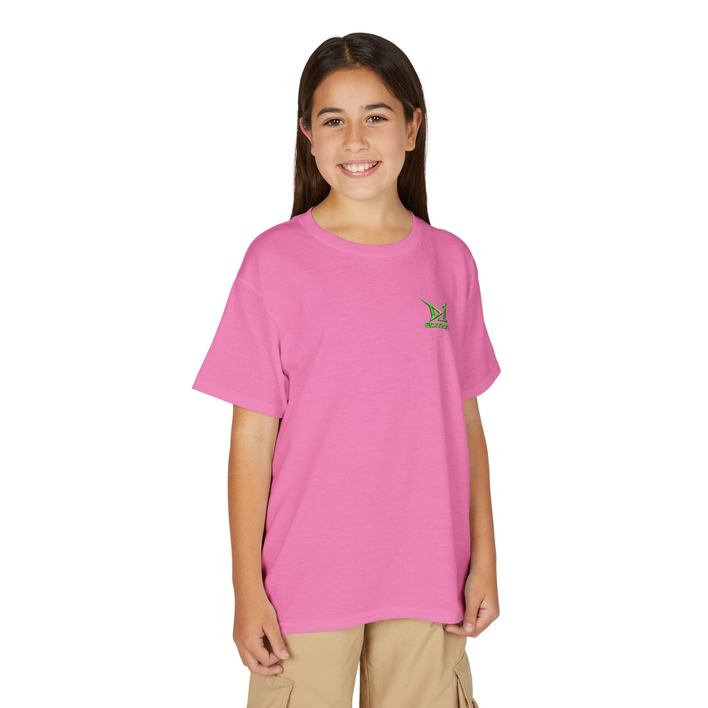 Youth T-Shirt — Green ‘D1 Edition’ Logo Chest Tee