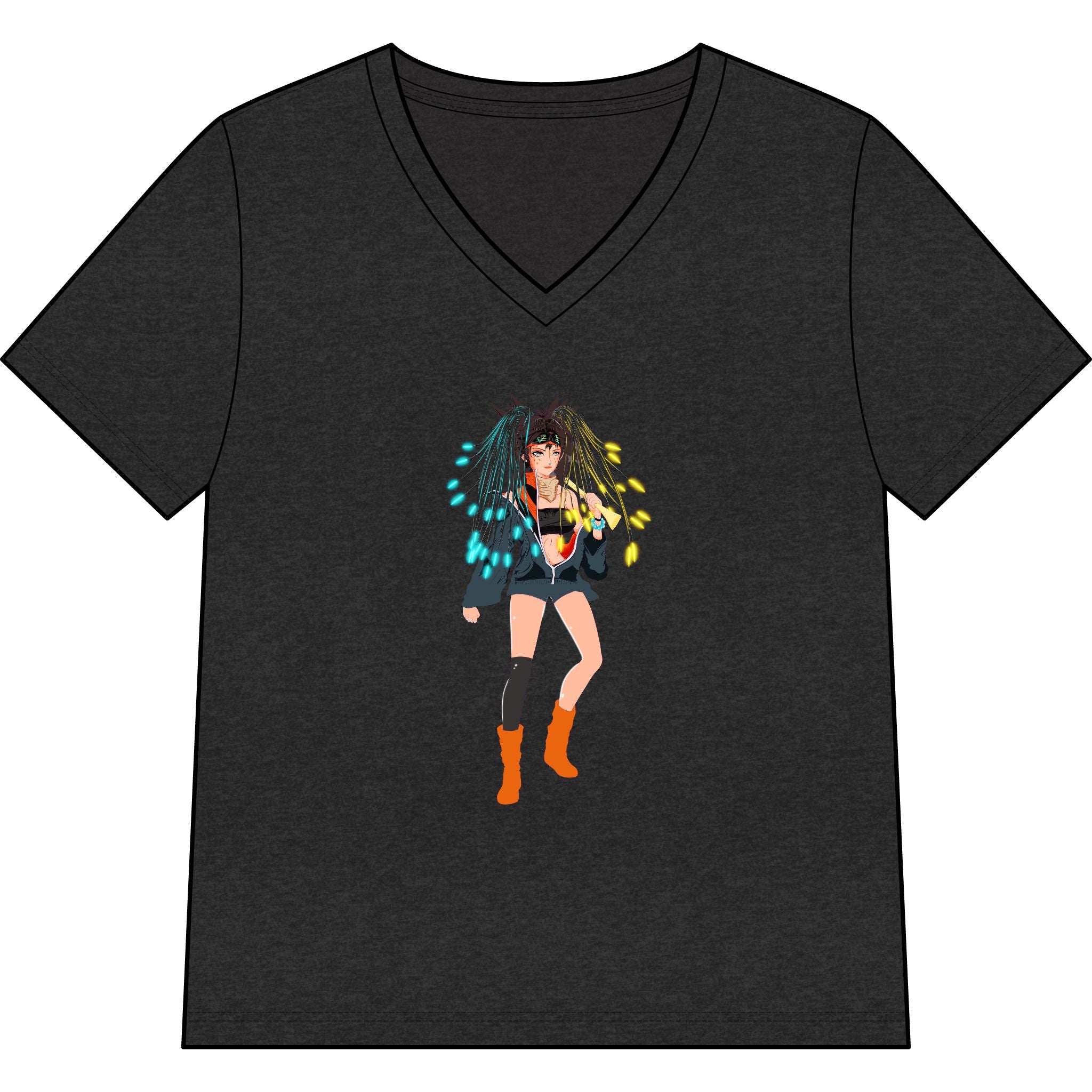 Sycho Syndicate - Tyra Hawk Character -  V-Neck Tee