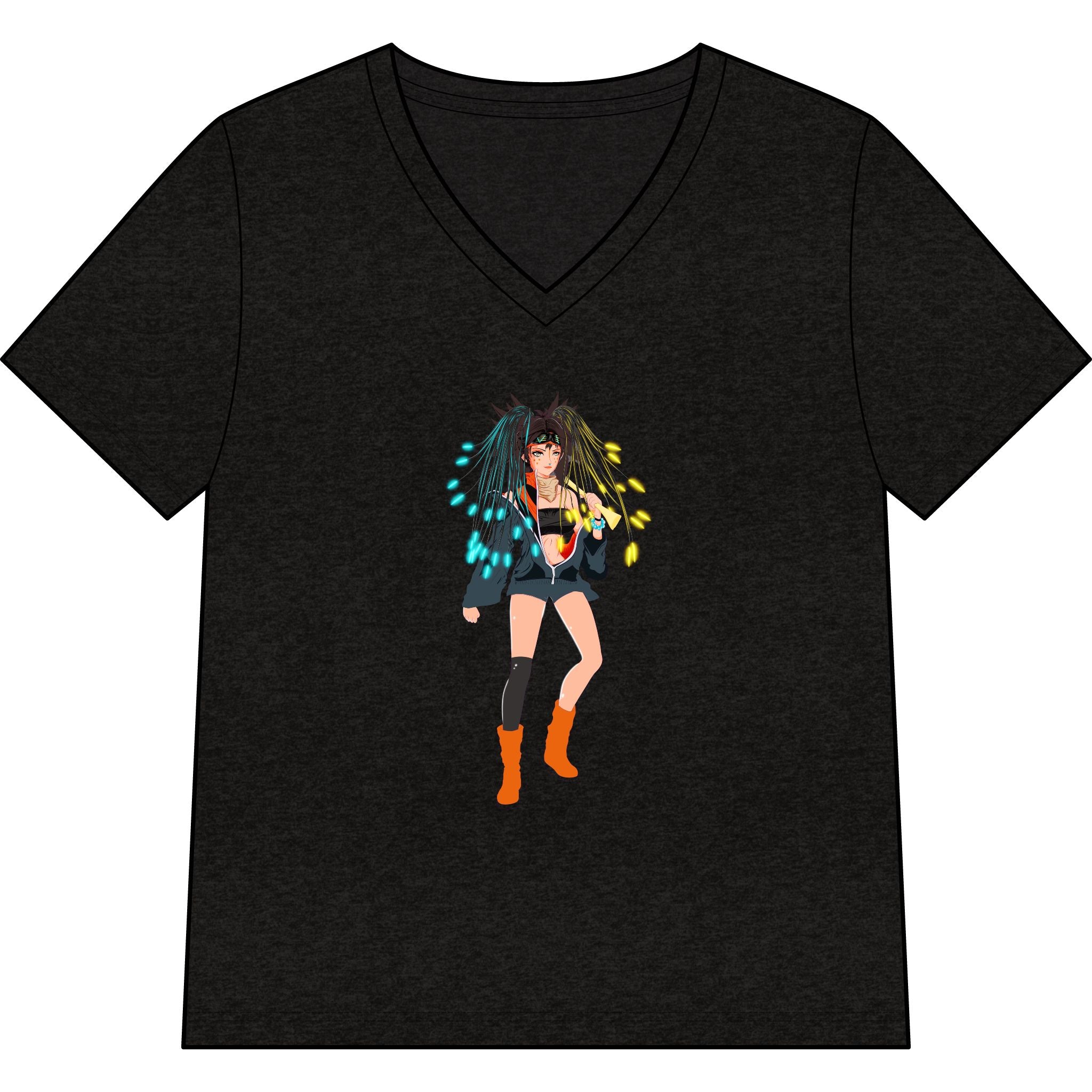 Sycho Syndicate - Tyra Hawk Character -  V-Neck Tee