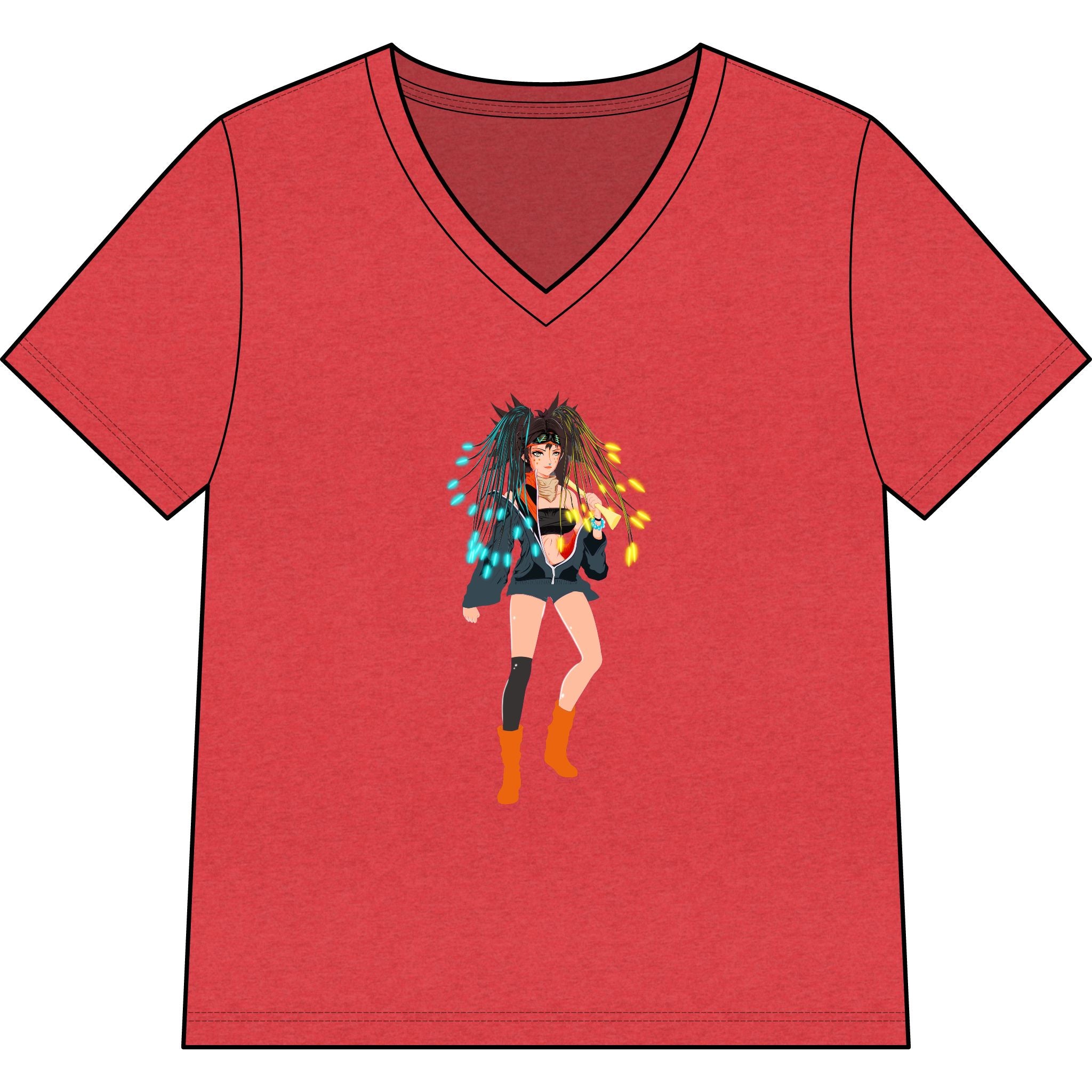 Sycho Syndicate - Tyra Hawk Character -  V-Neck Tee
