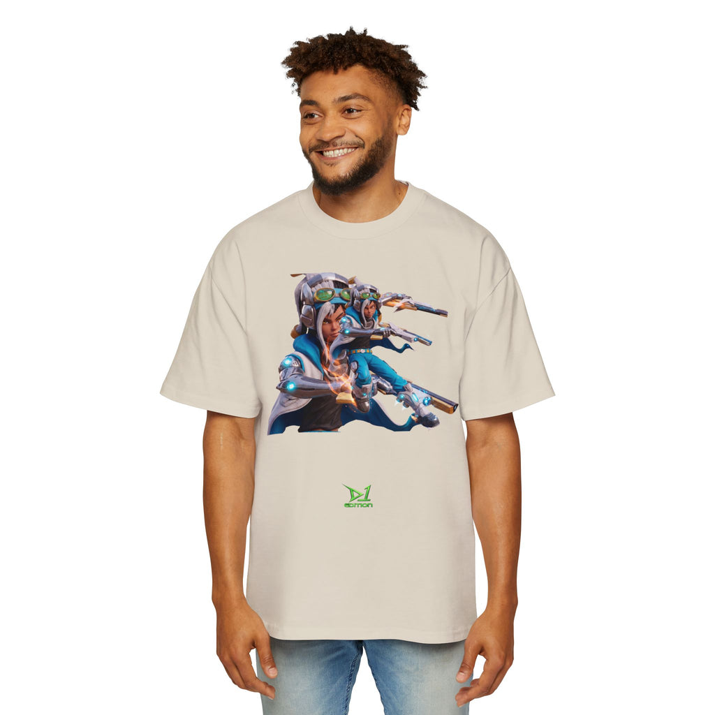 Oversized Graphic Tee — Aaron Ayuta - Character Print 2nd