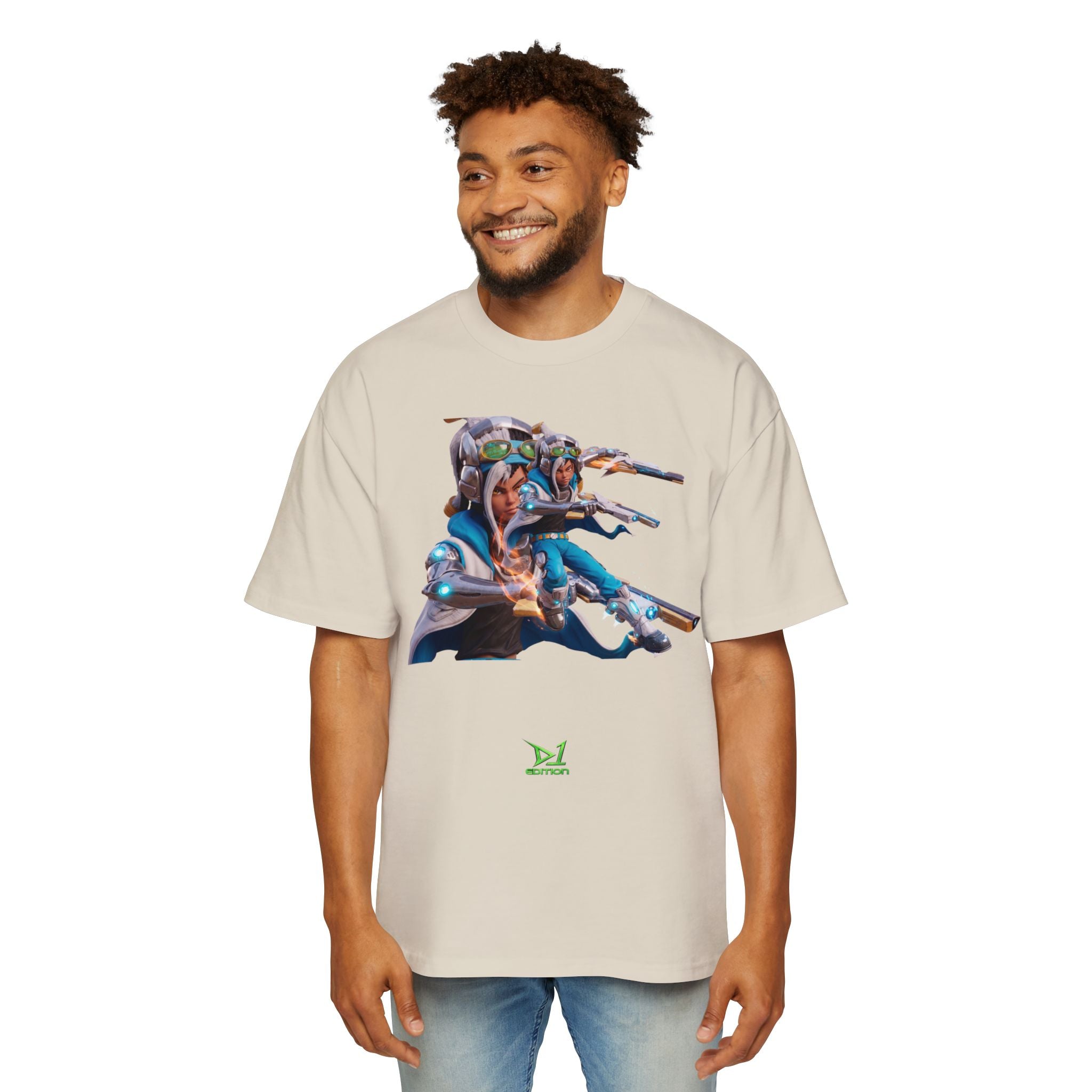 Oversized Graphic Tee — Aaron Ayuta - Character Print 2nd