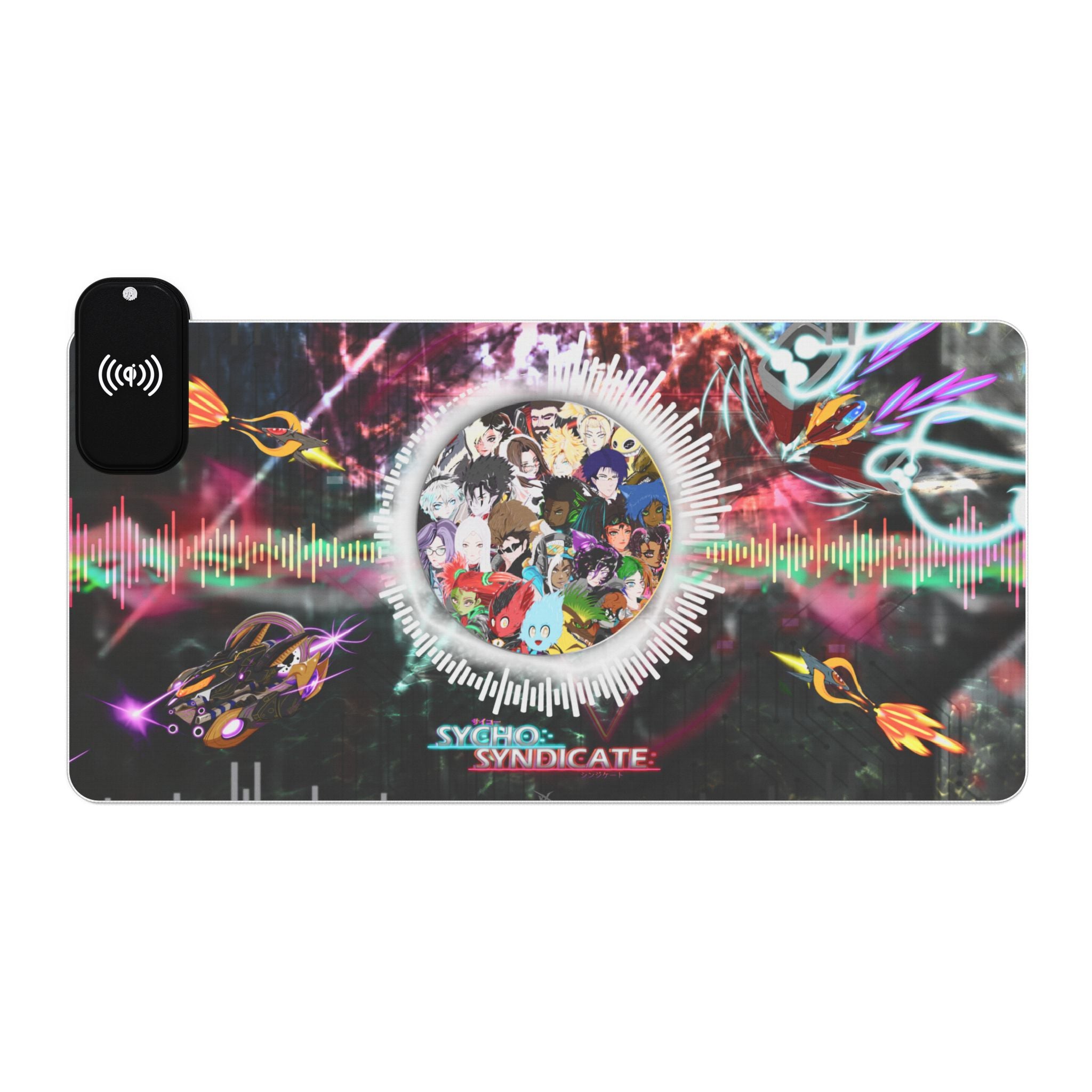 LED RGB Gaming Mouse Pad with Wireless Charging — Sycho Syndicate