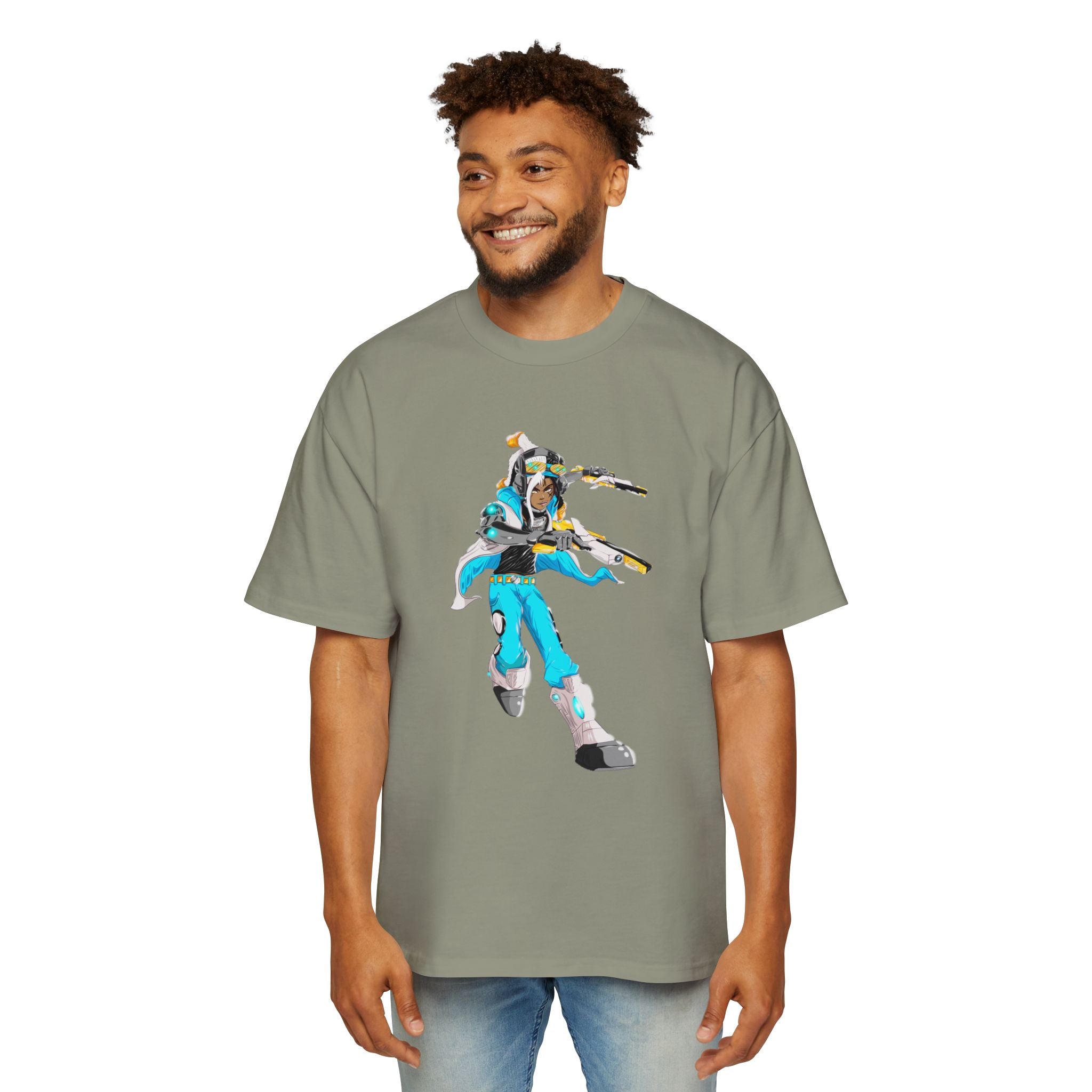 Oversized Graphic Tee — Aaron Ayuta - Character Print