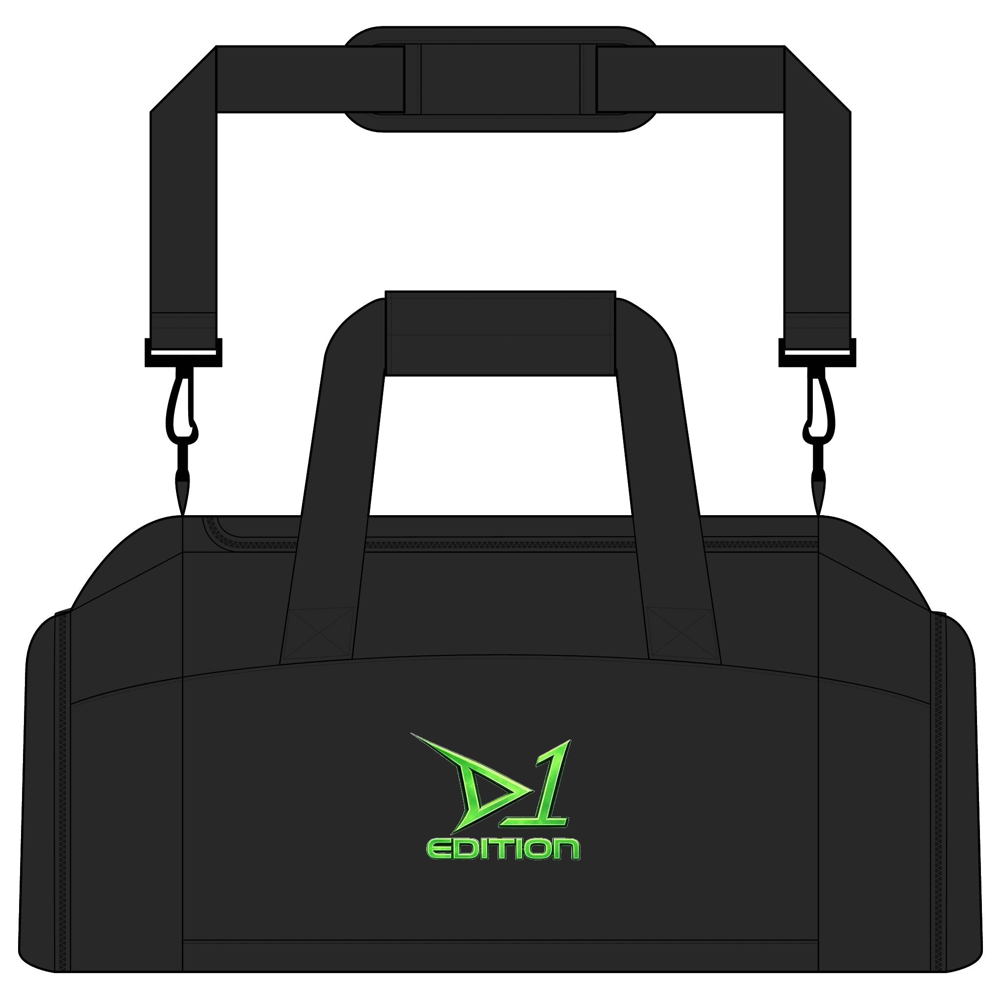 D1 Edition Athletic Gym Bag — Lightweight Sports Duffle with Logo