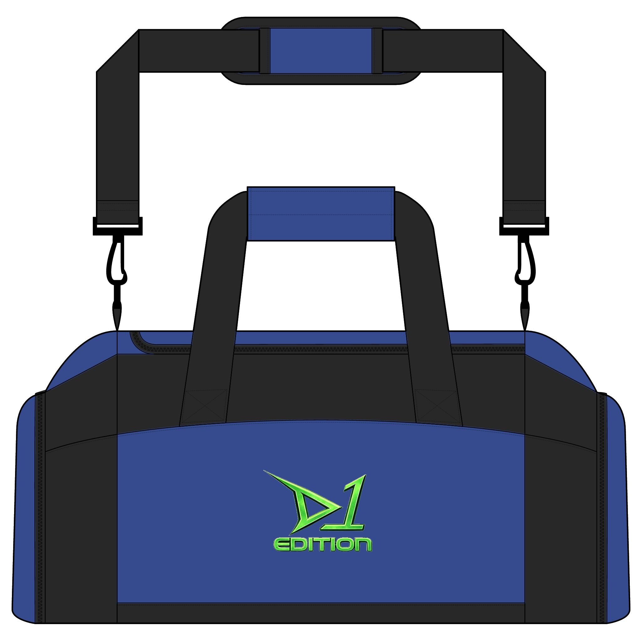 D1 Edition Athletic Gym Bag — Lightweight Sports Duffle with Logo