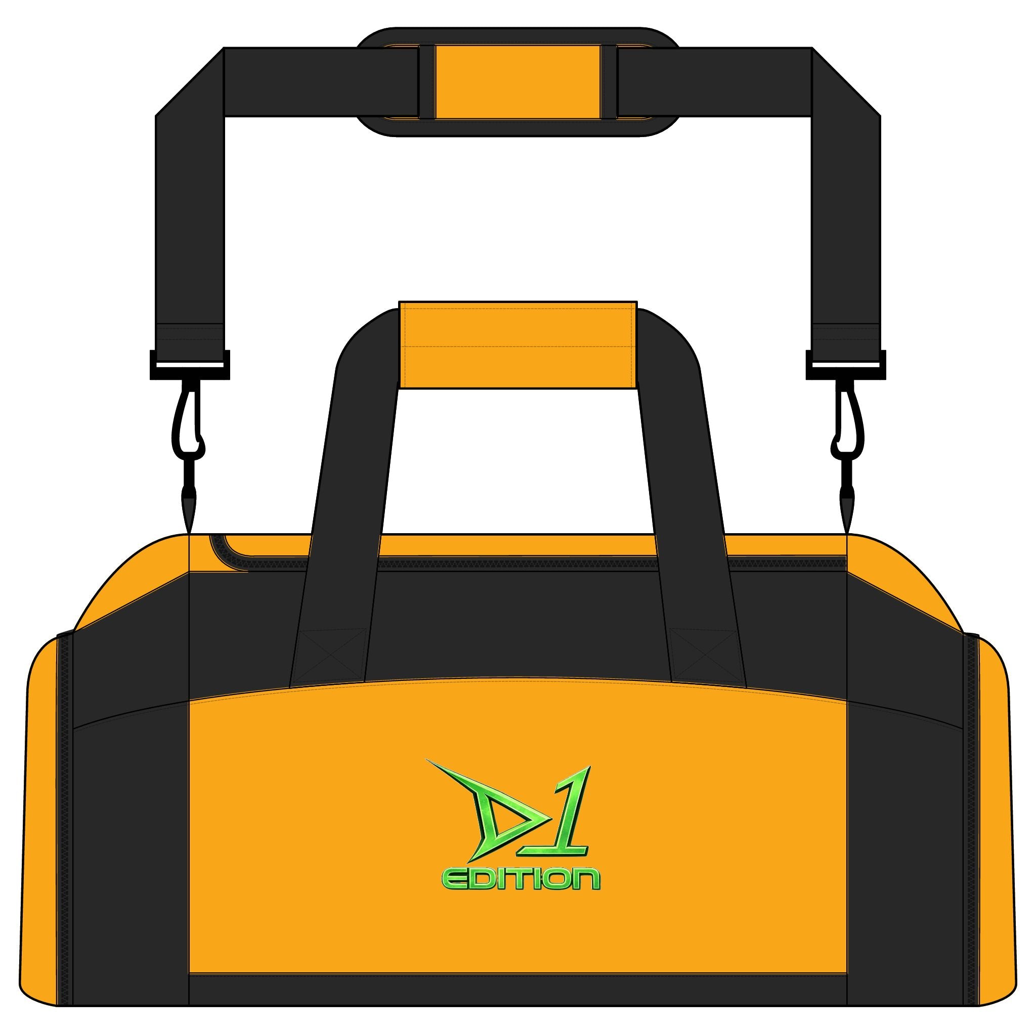 D1 Edition Athletic Gym Bag — Lightweight Sports Duffle with Logo
