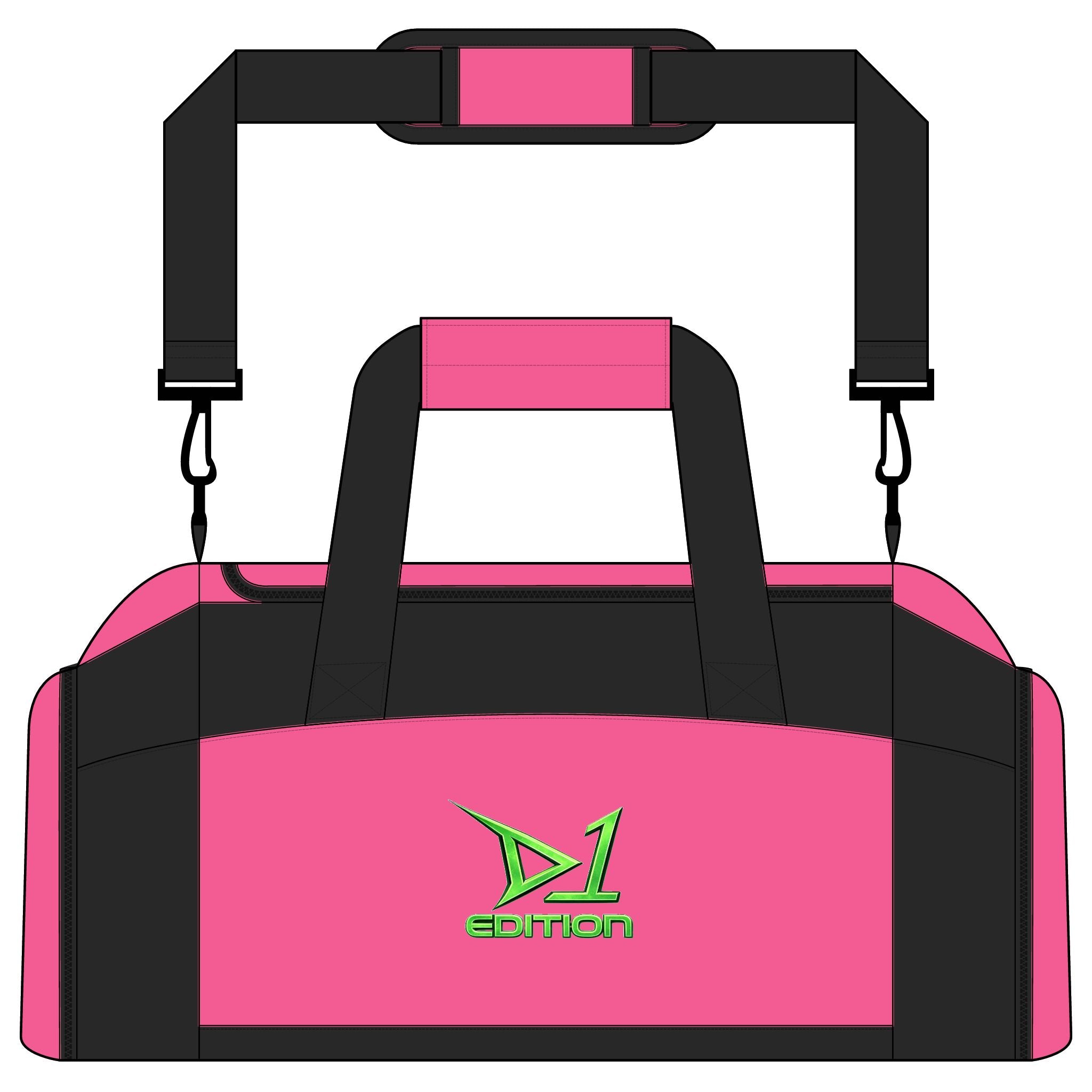 D1 Edition Athletic Gym Bag — Lightweight Sports Duffle with Logo