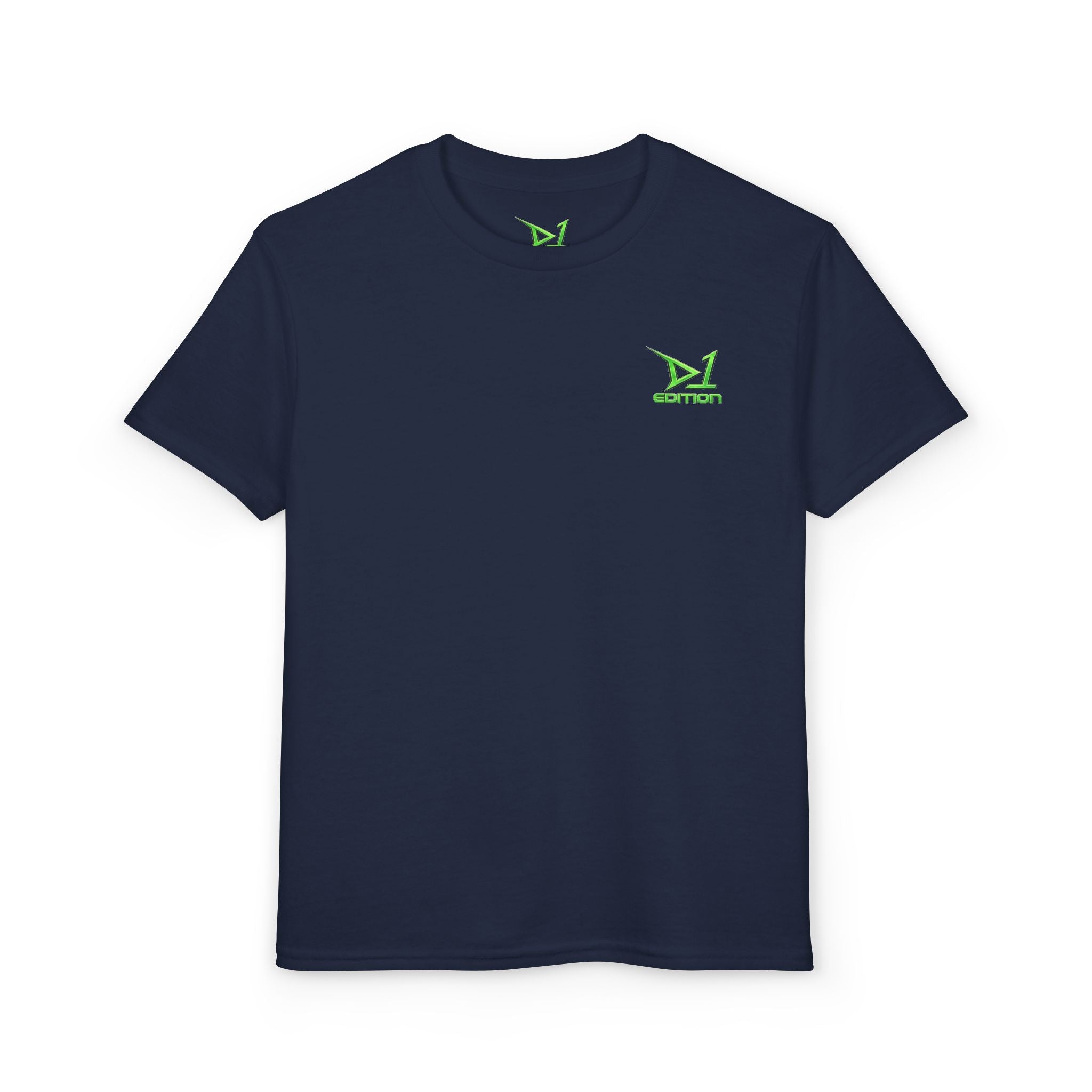Youth T-Shirt — Green ‘D1 Edition’ Logo Chest Tee