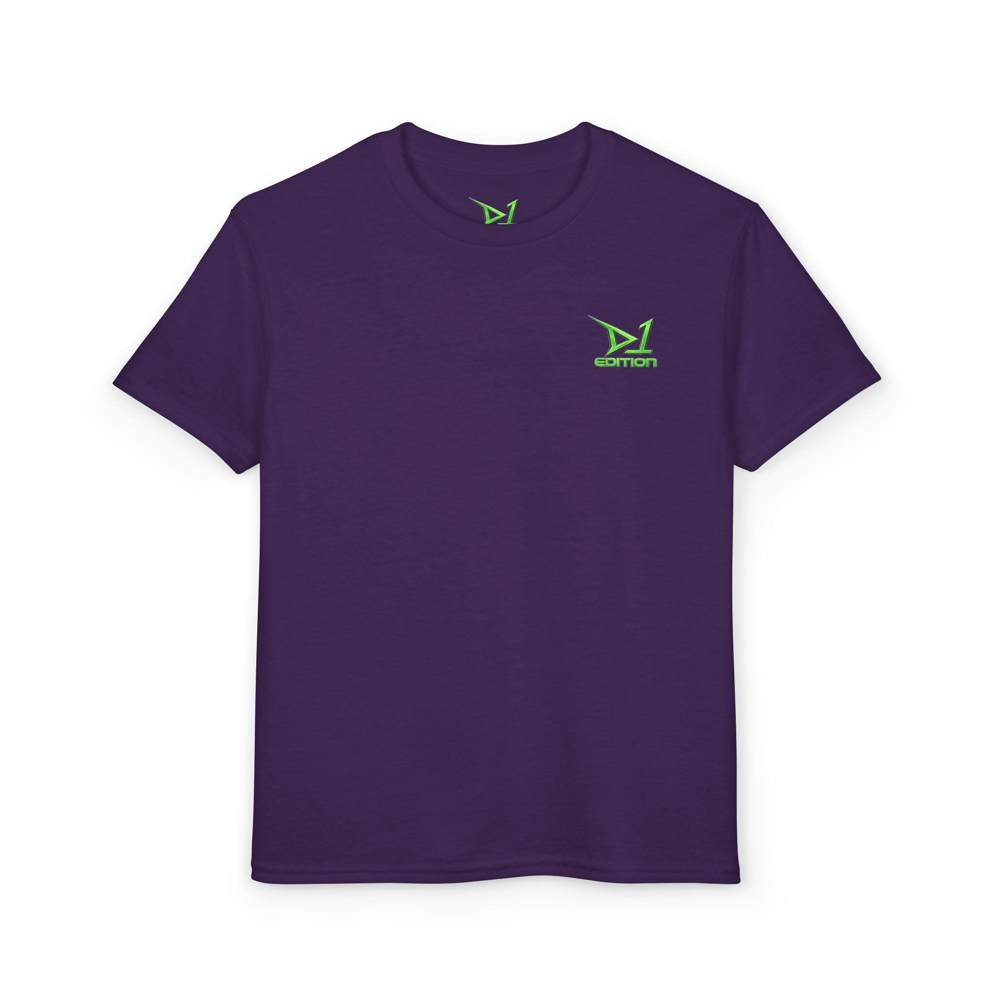 Youth T-Shirt — Green ‘D1 Edition’ Logo Chest Tee