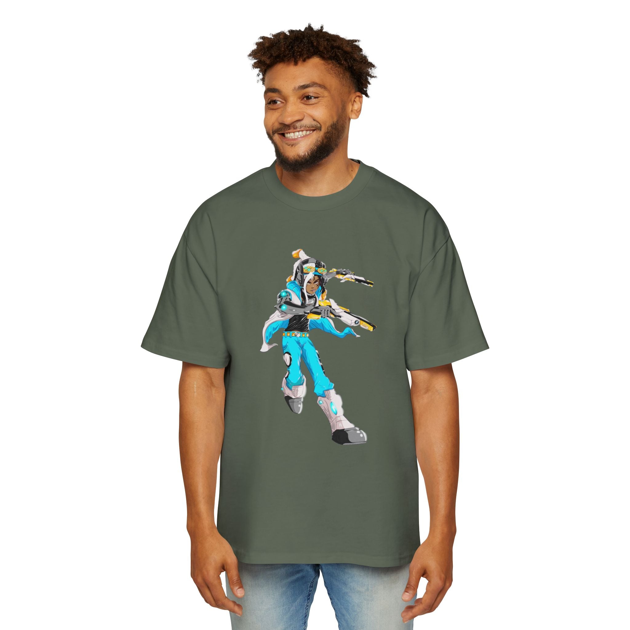 Oversized Graphic Tee — Aaron Ayuta - Character Print