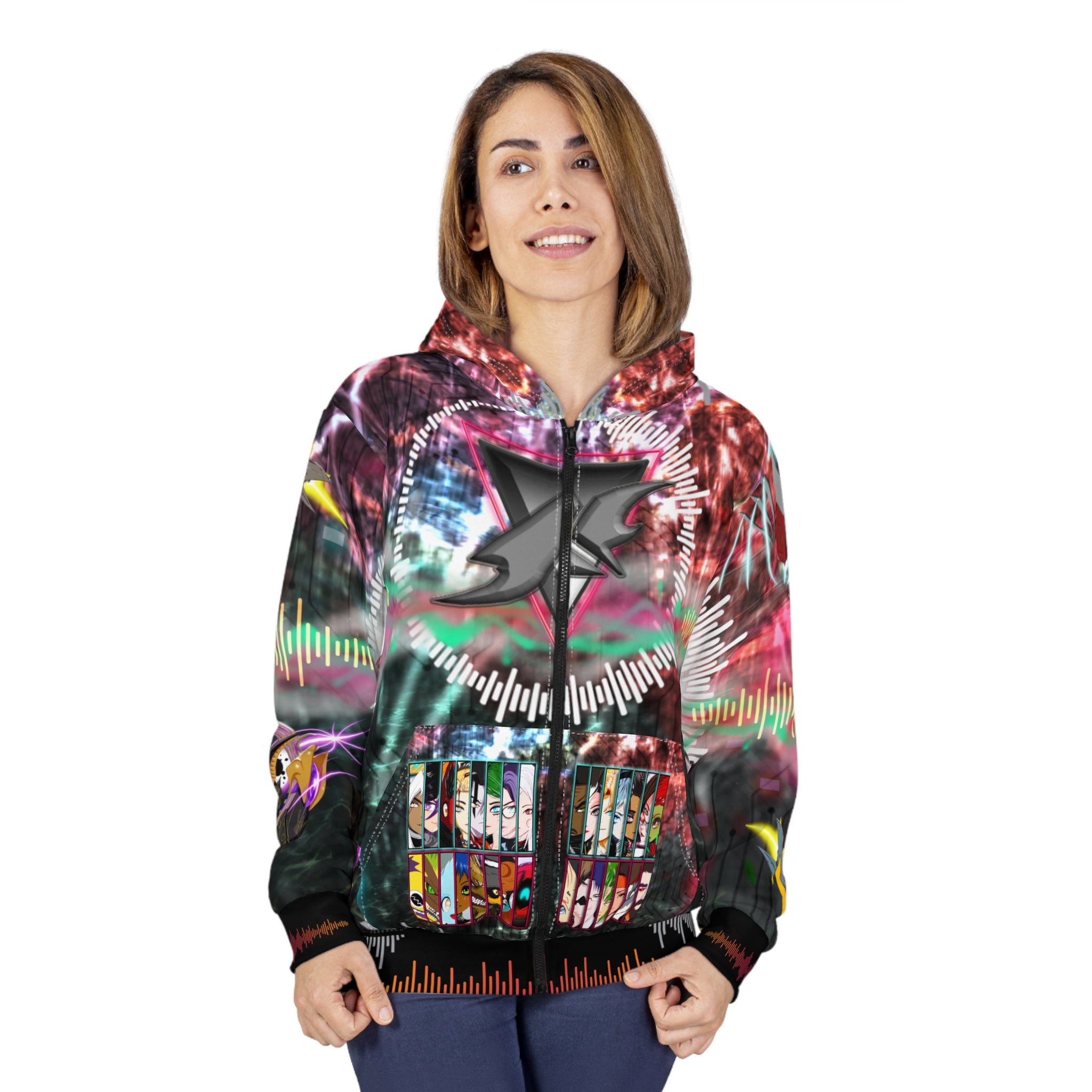 Sycho Syndicate Team v2 Unisex Zip Hoodie (AOP)