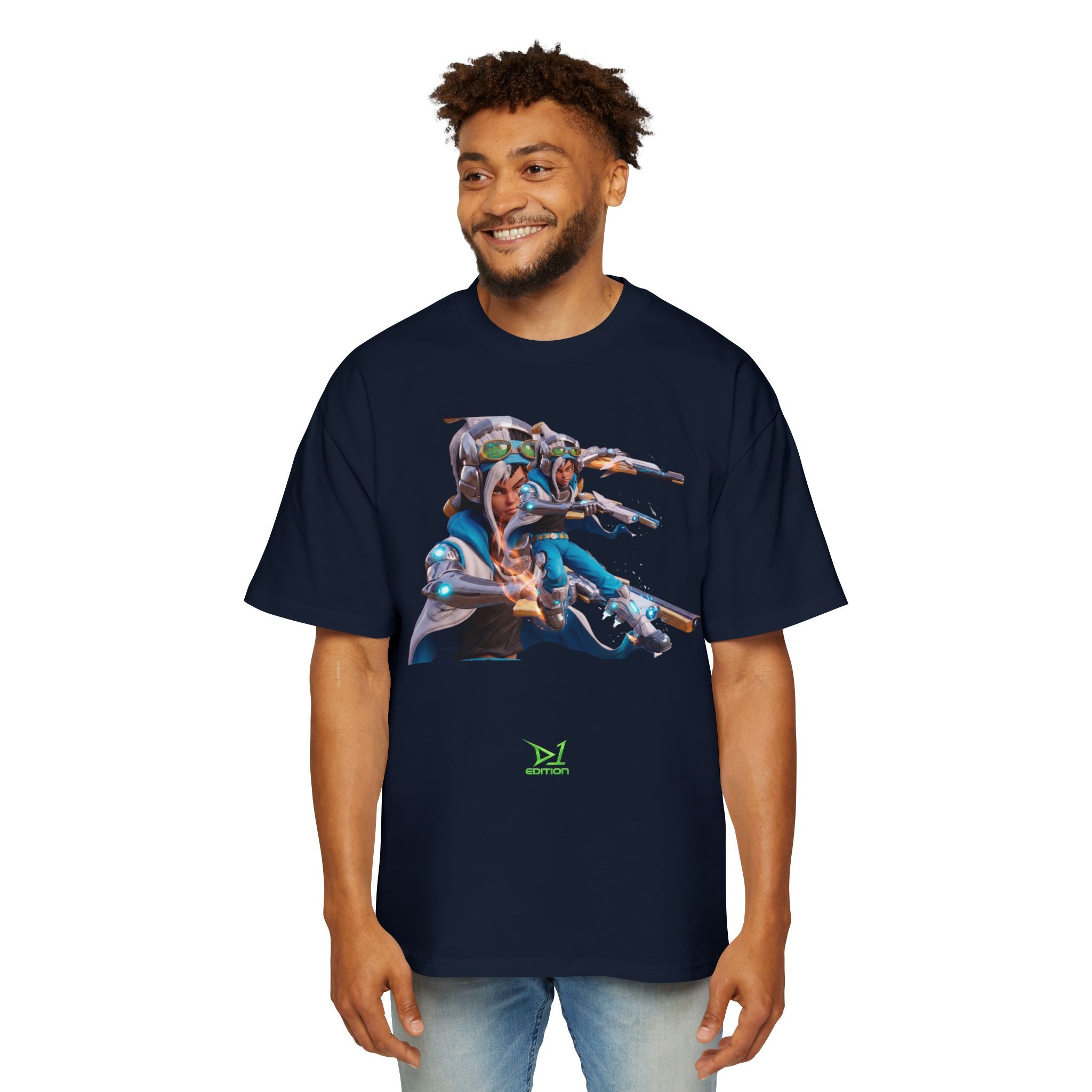 Oversized Graphic Tee — Aaron Ayuta - Character Print 2nd