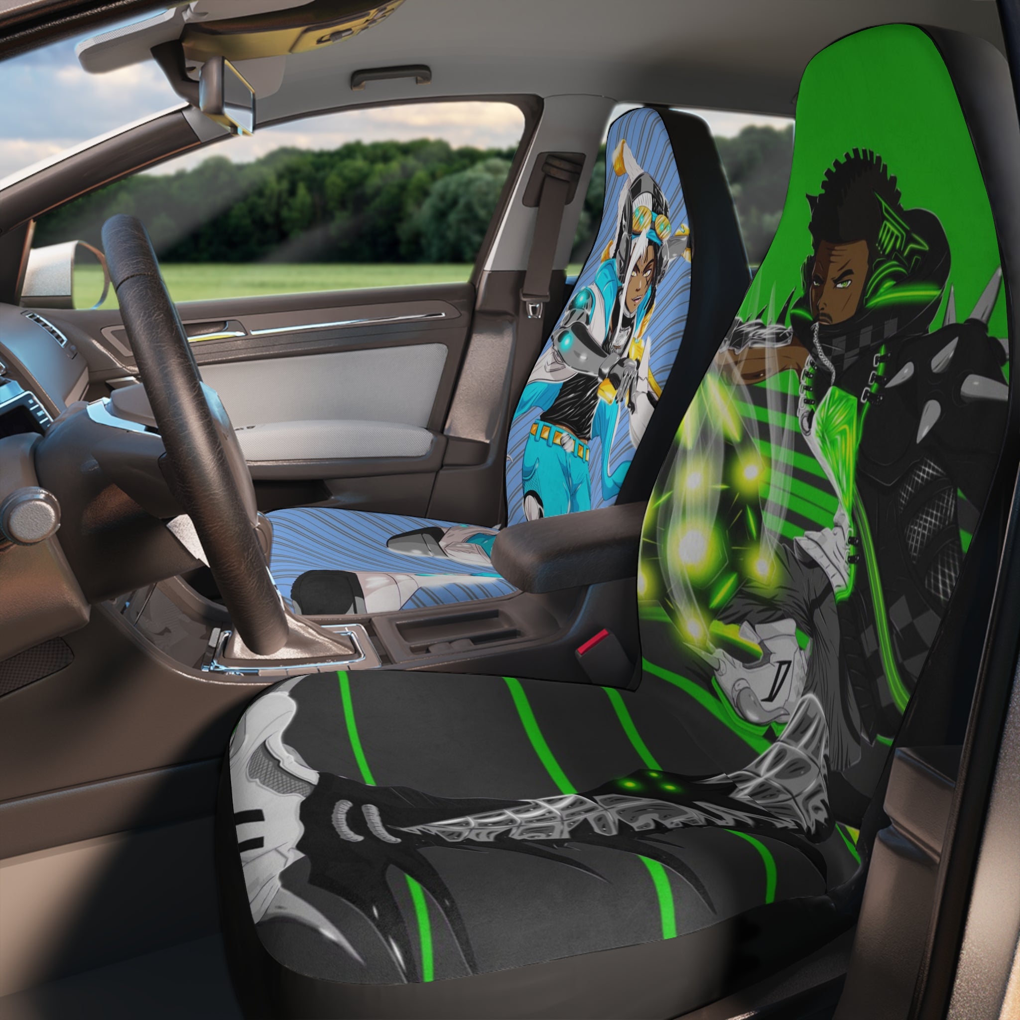 DayOne and Aaron - Polyester Car Seat Covers
