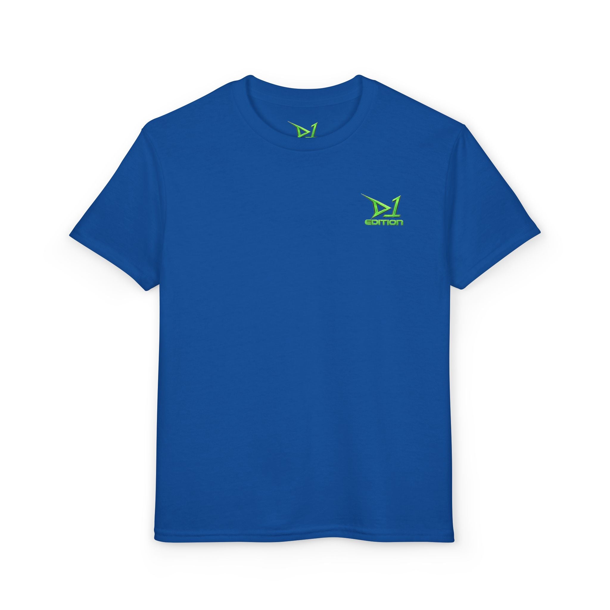 Youth T-Shirt — Green ‘D1 Edition’ Logo Chest Tee
