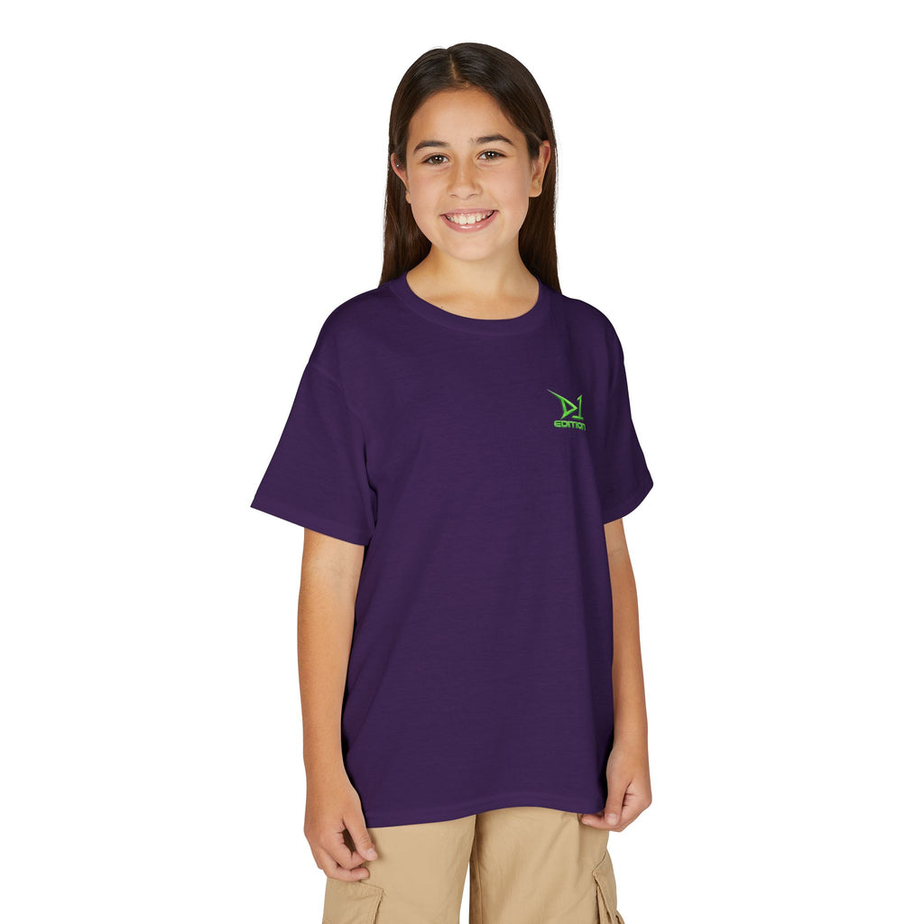 Youth T-Shirt — Green ‘D1 Edition’ Logo Chest Tee