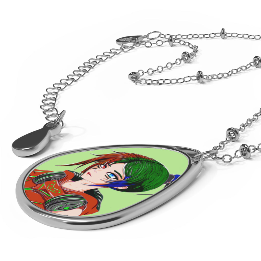 Portrait Oval Necklace — Alane Character Pendant