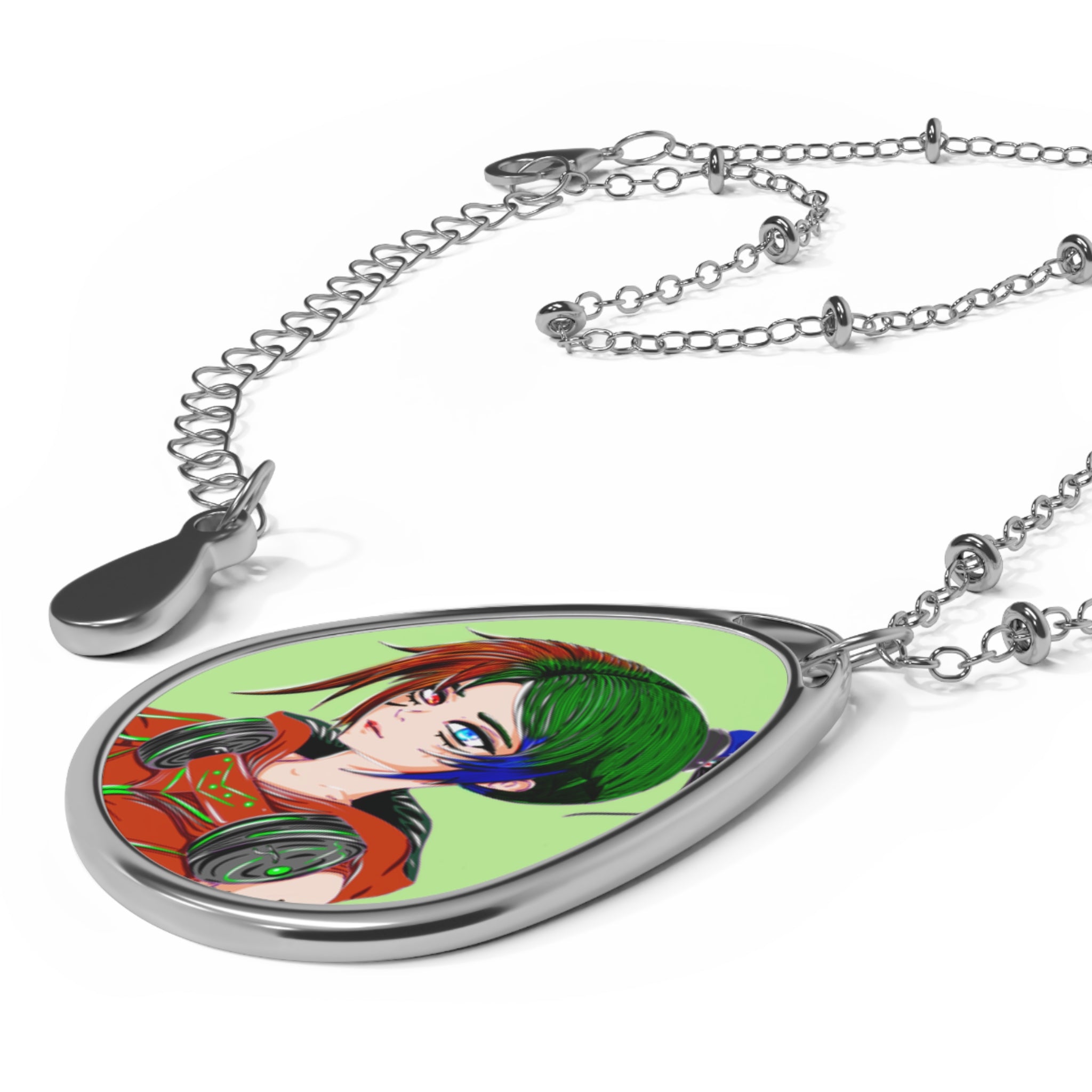 Portrait Oval Necklace — Alane Character Pendant