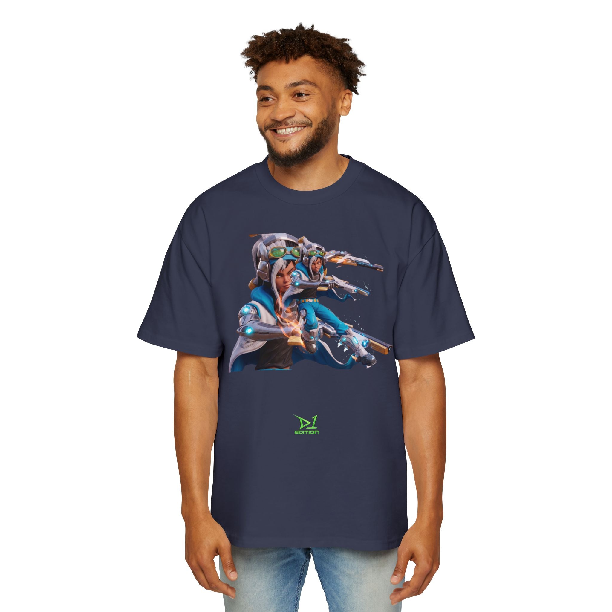 Oversized Graphic Tee — Aaron Ayuta - Character Print 2nd