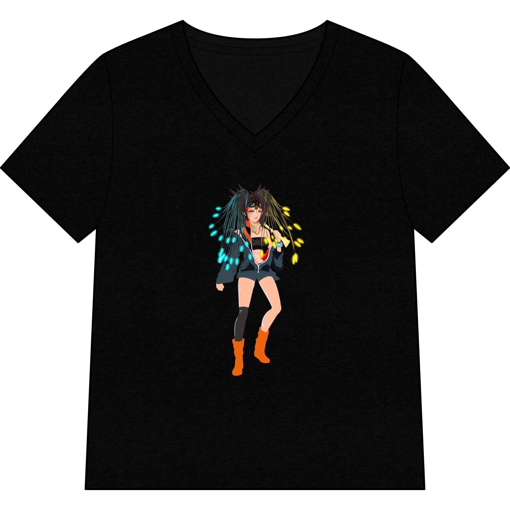 Sycho Syndicate - Tyra Hawk Character -  V-Neck Tee