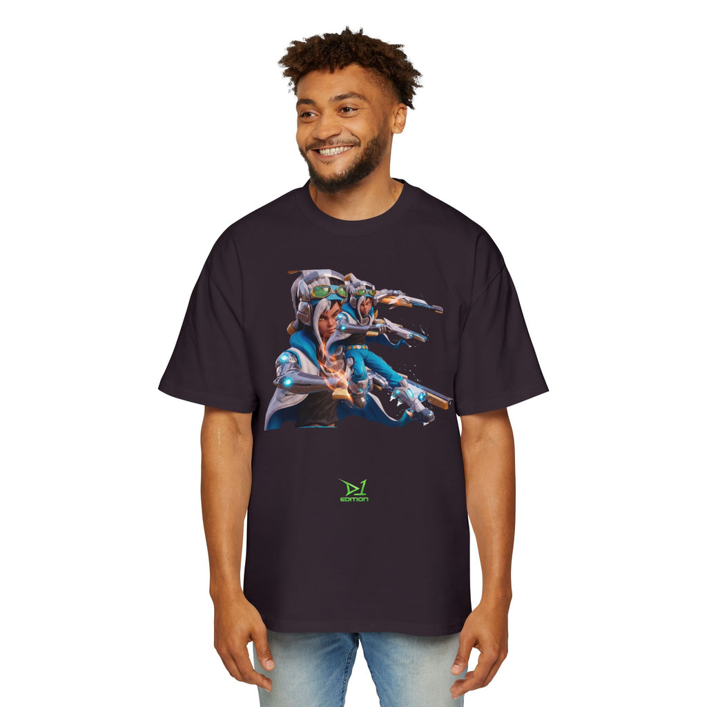 Oversized Graphic Tee — Aaron Ayuta - Character Print 2nd