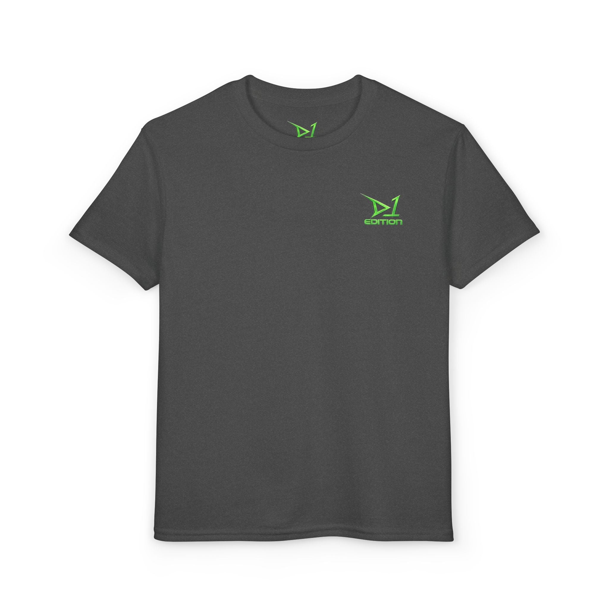 Youth T-Shirt — Green ‘D1 Edition’ Logo Chest Tee