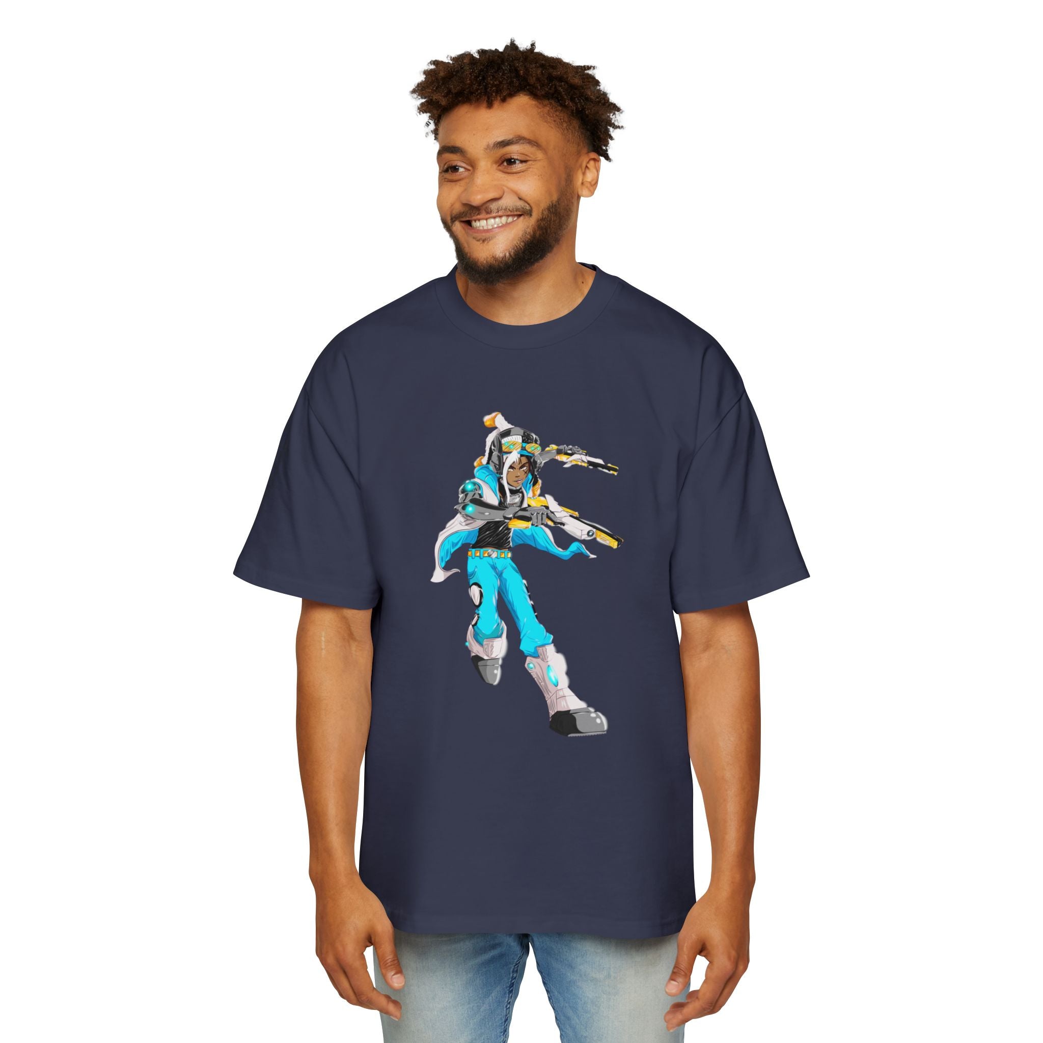 Oversized Graphic Tee — Aaron Ayuta - Character Print