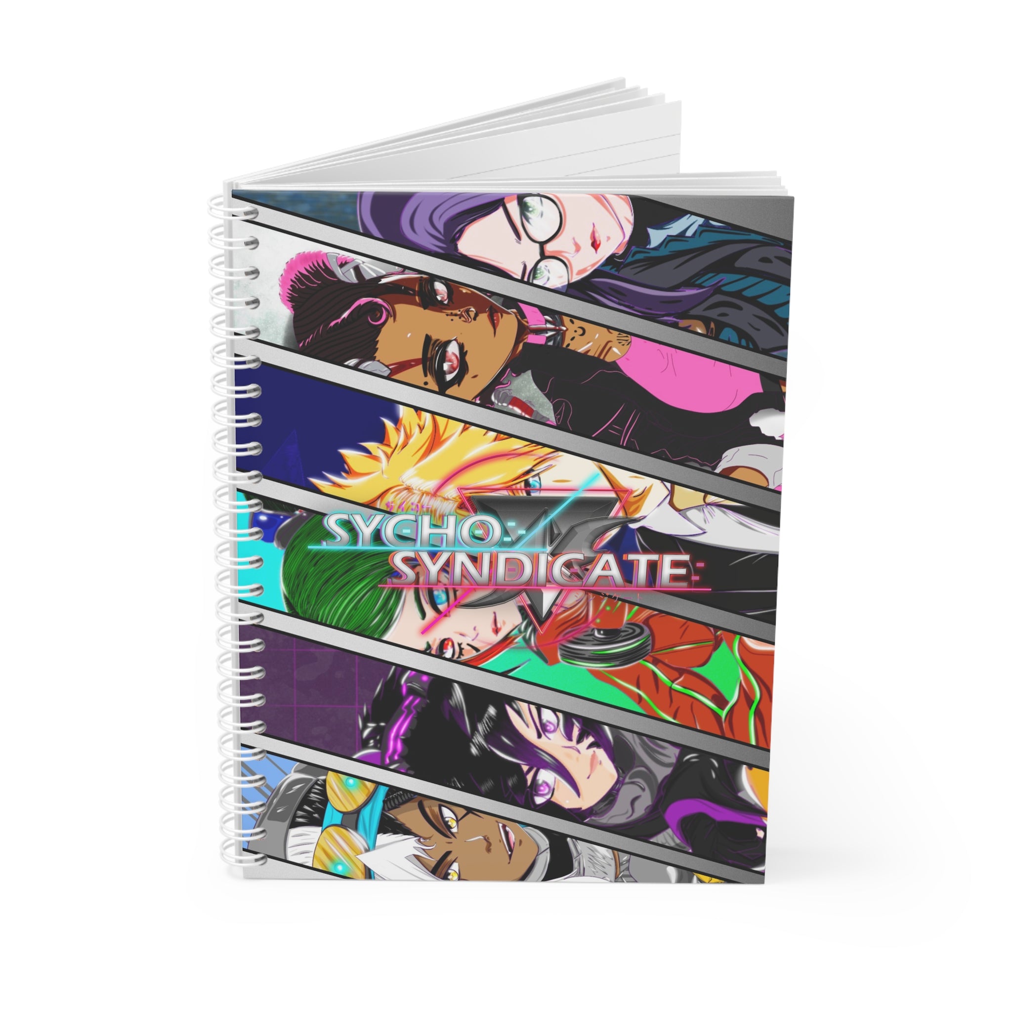 Sycho Syndicate Character Spiral Notebook — D1 Edition Logo