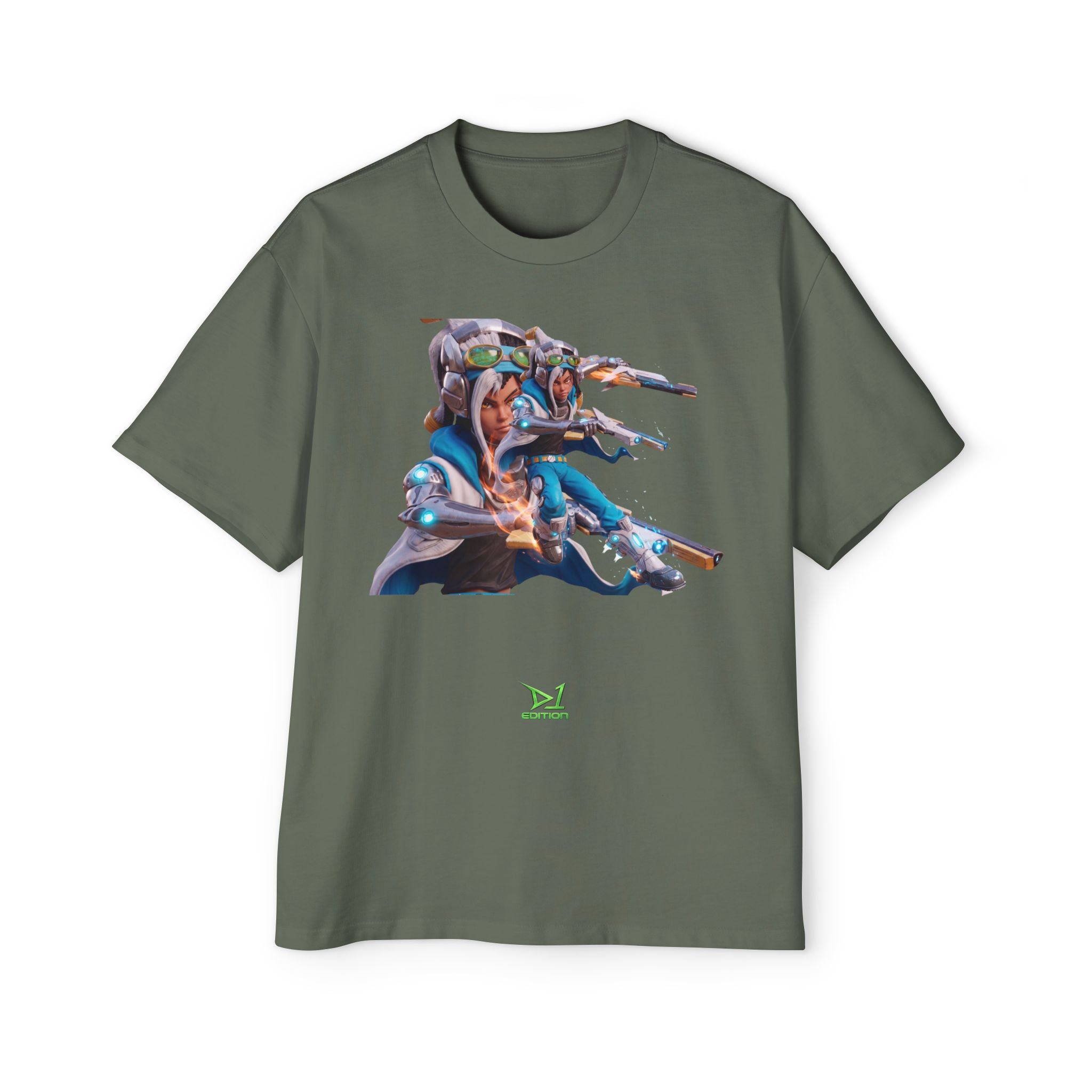 Oversized Graphic Tee — Aaron Ayuta - Character Print 2nd