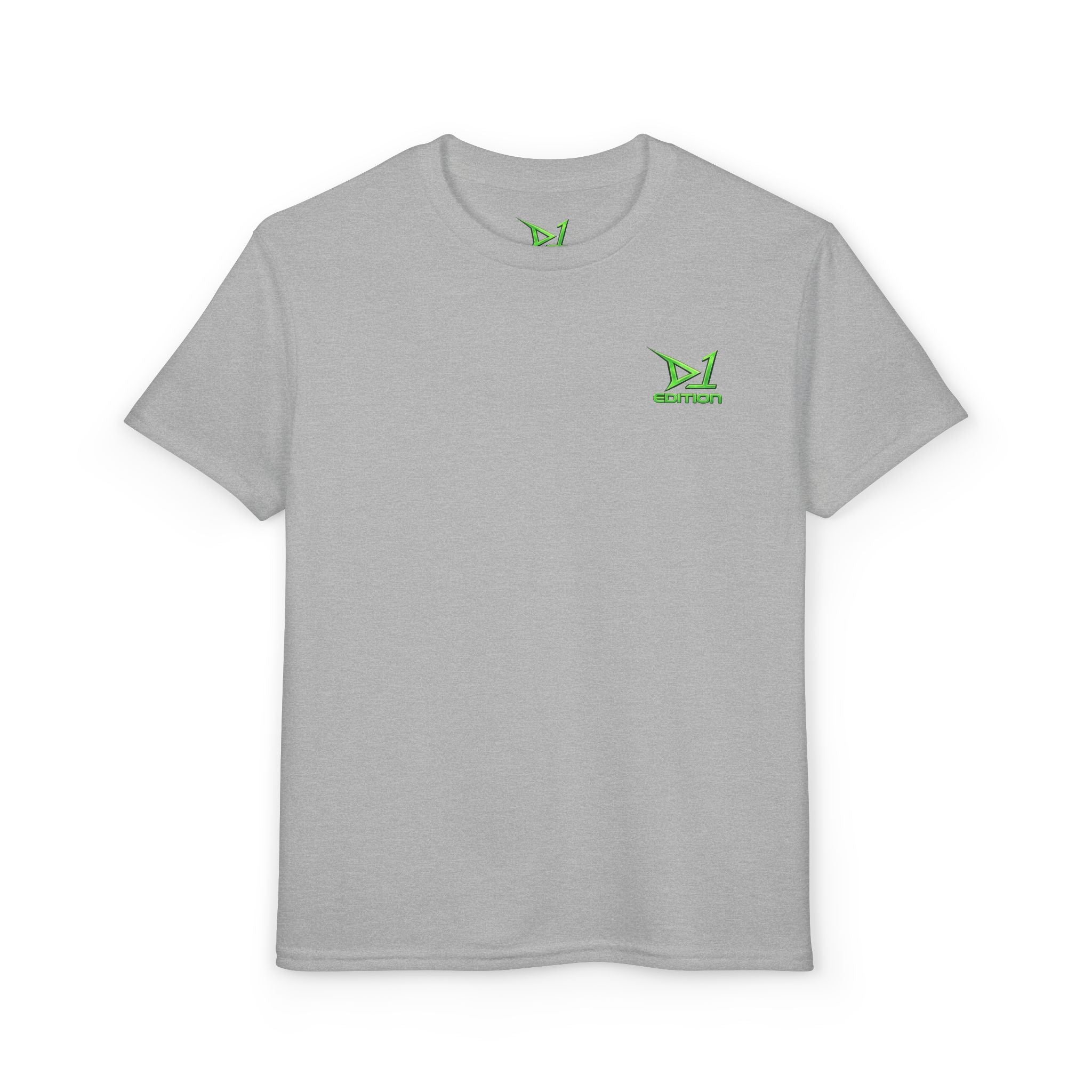 Youth T-Shirt — Green ‘D1 Edition’ Logo Chest Tee