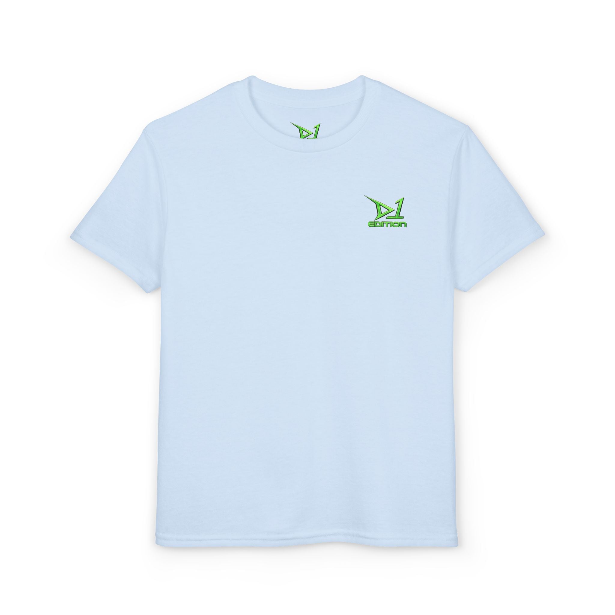 Youth T-Shirt — Green ‘D1 Edition’ Logo Chest Tee