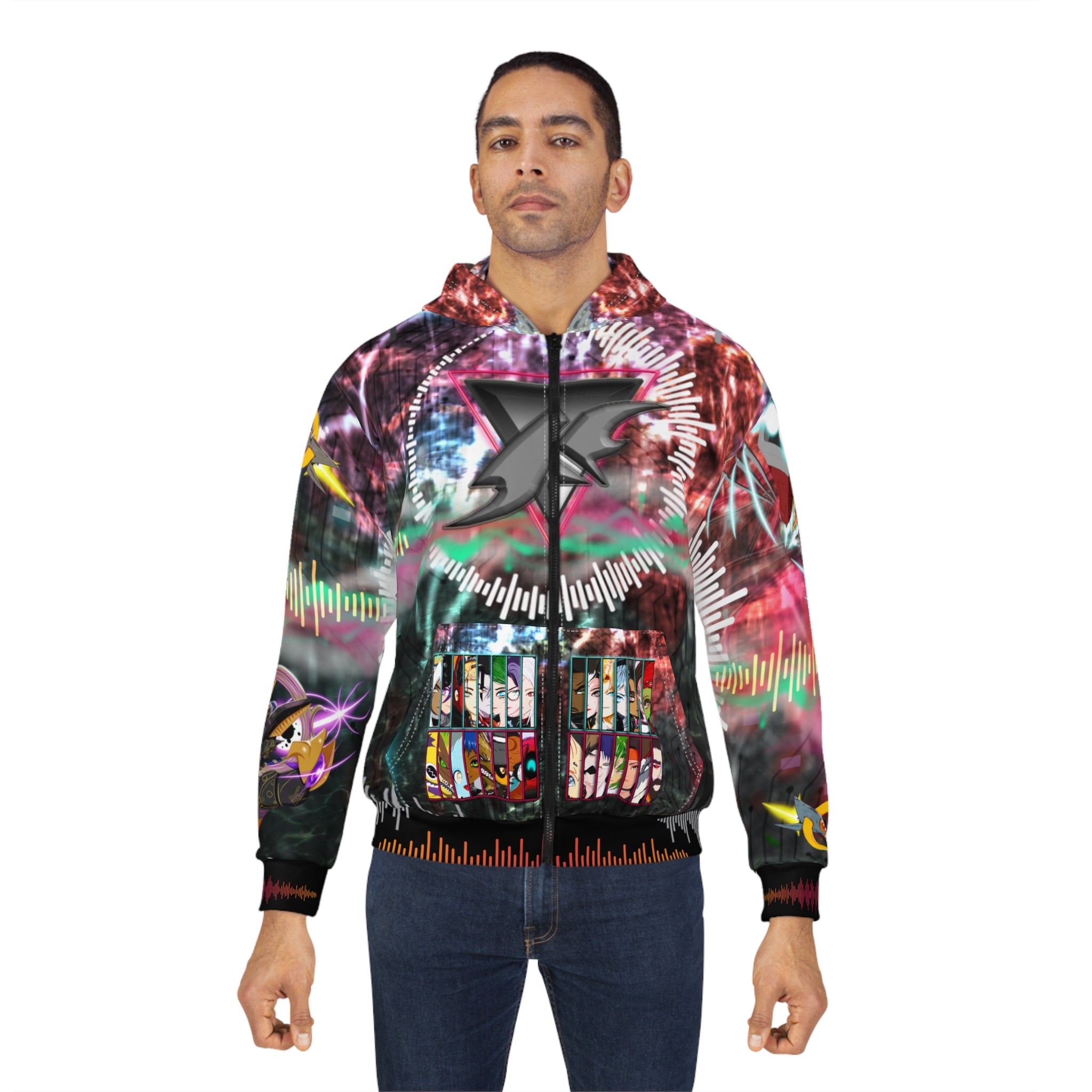 Sycho Syndicate Team v2 Unisex Zip Hoodie (AOP)