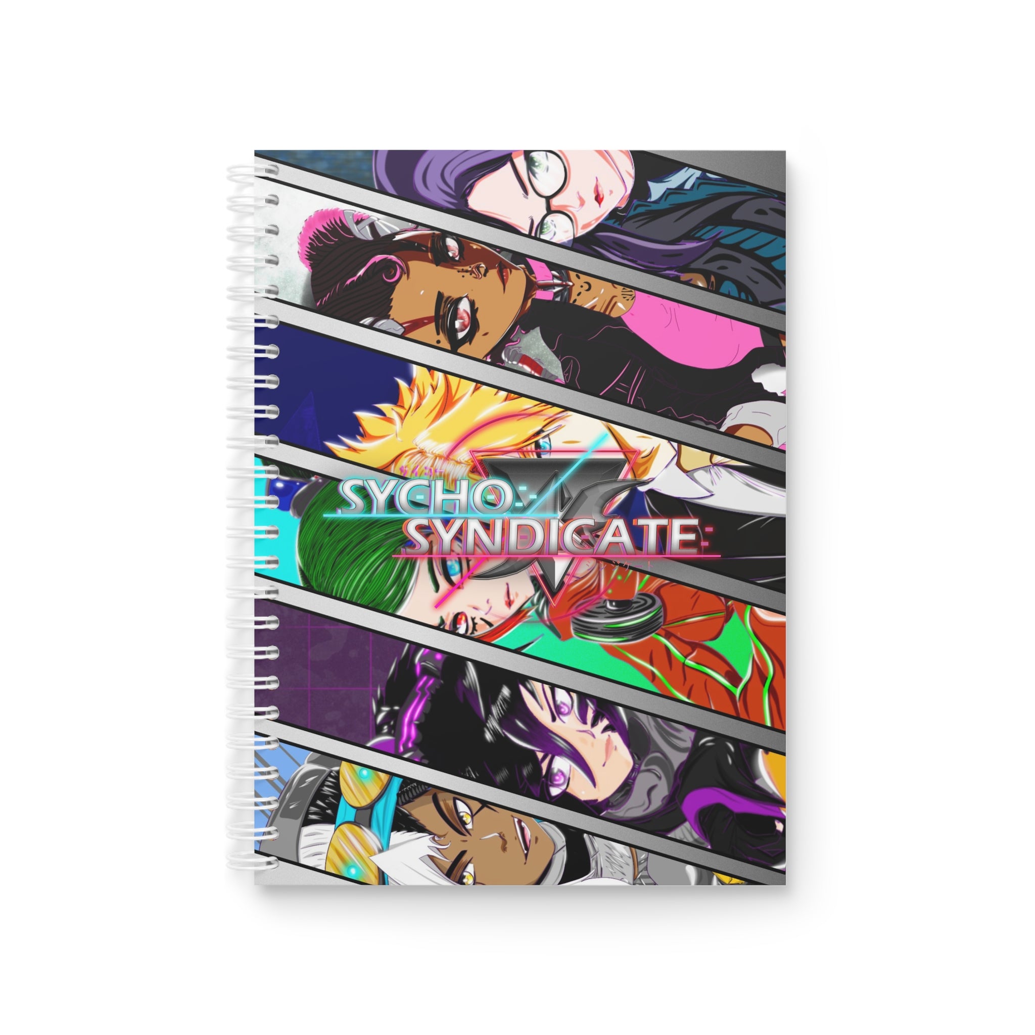Sycho Syndicate Character Spiral Notebook — D1 Edition Logo