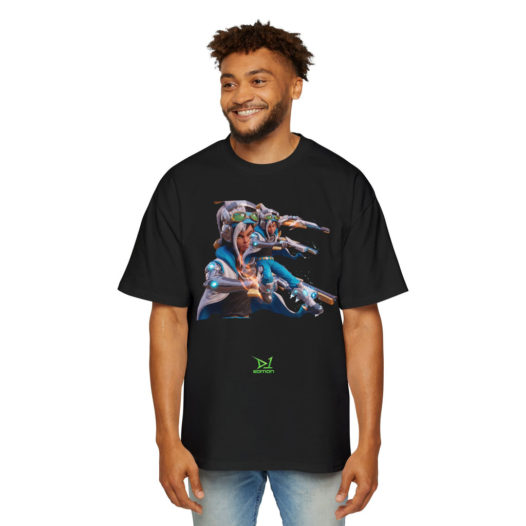 Oversized Graphic Tee — Aaron Ayuta - Character Print 2nd