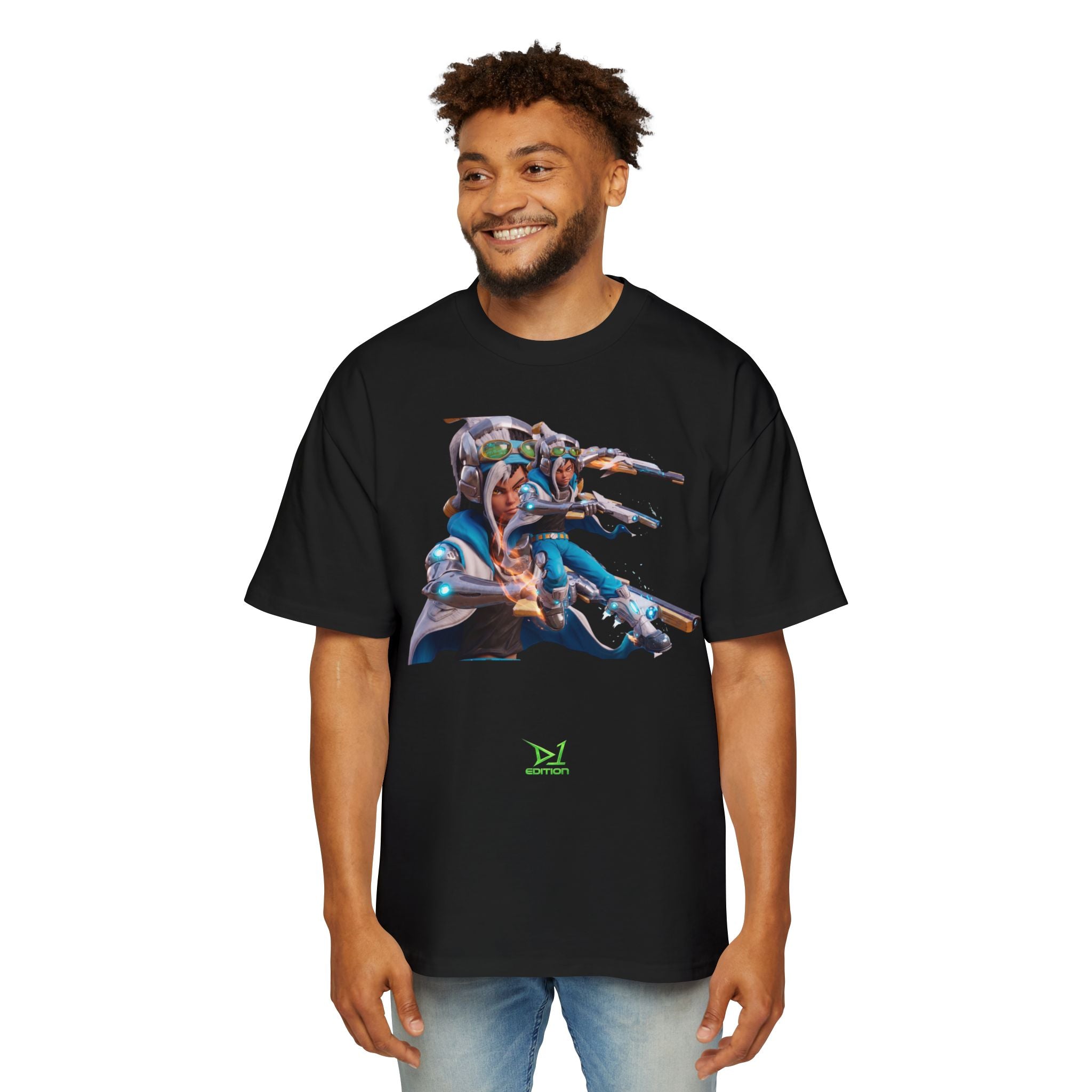 Oversized Graphic Tee — Aaron Ayuta - Character Print 2nd