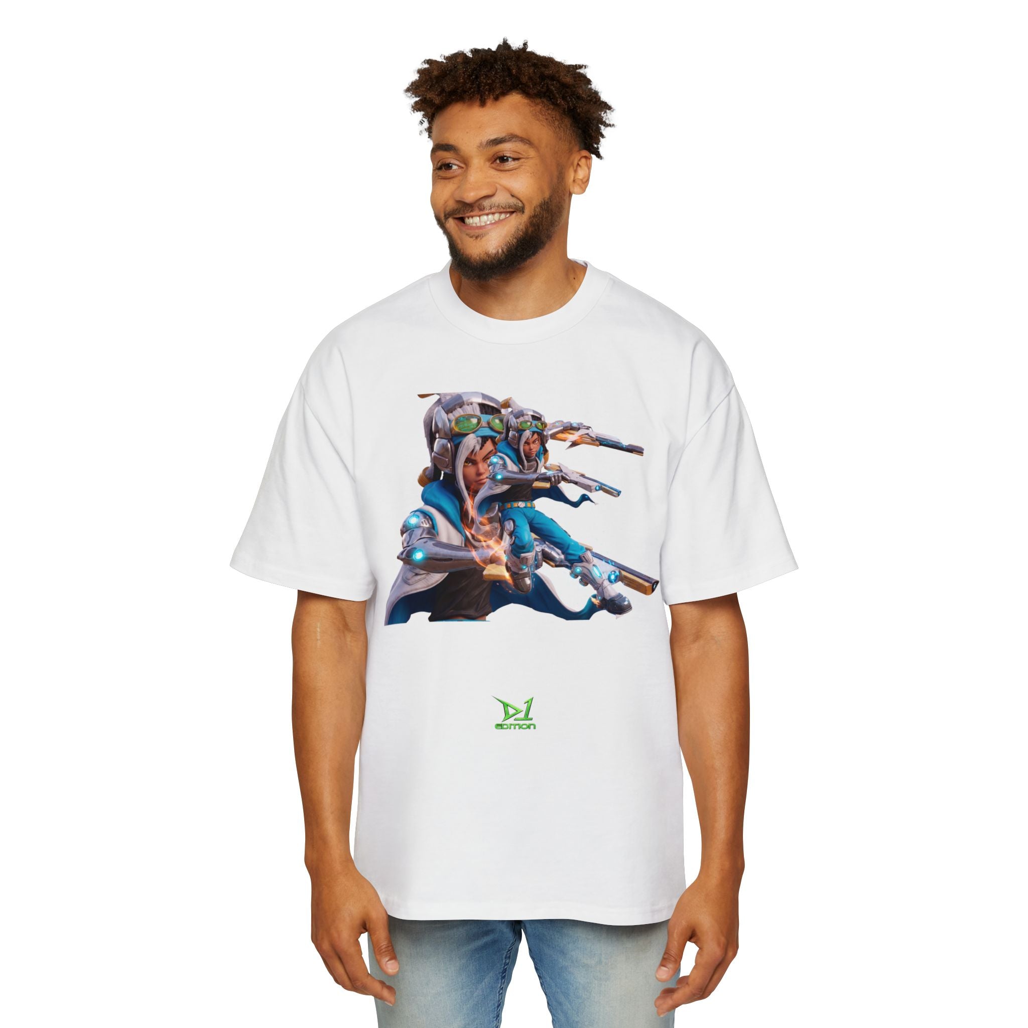 Oversized Graphic Tee — Aaron Ayuta - Character Print 2nd