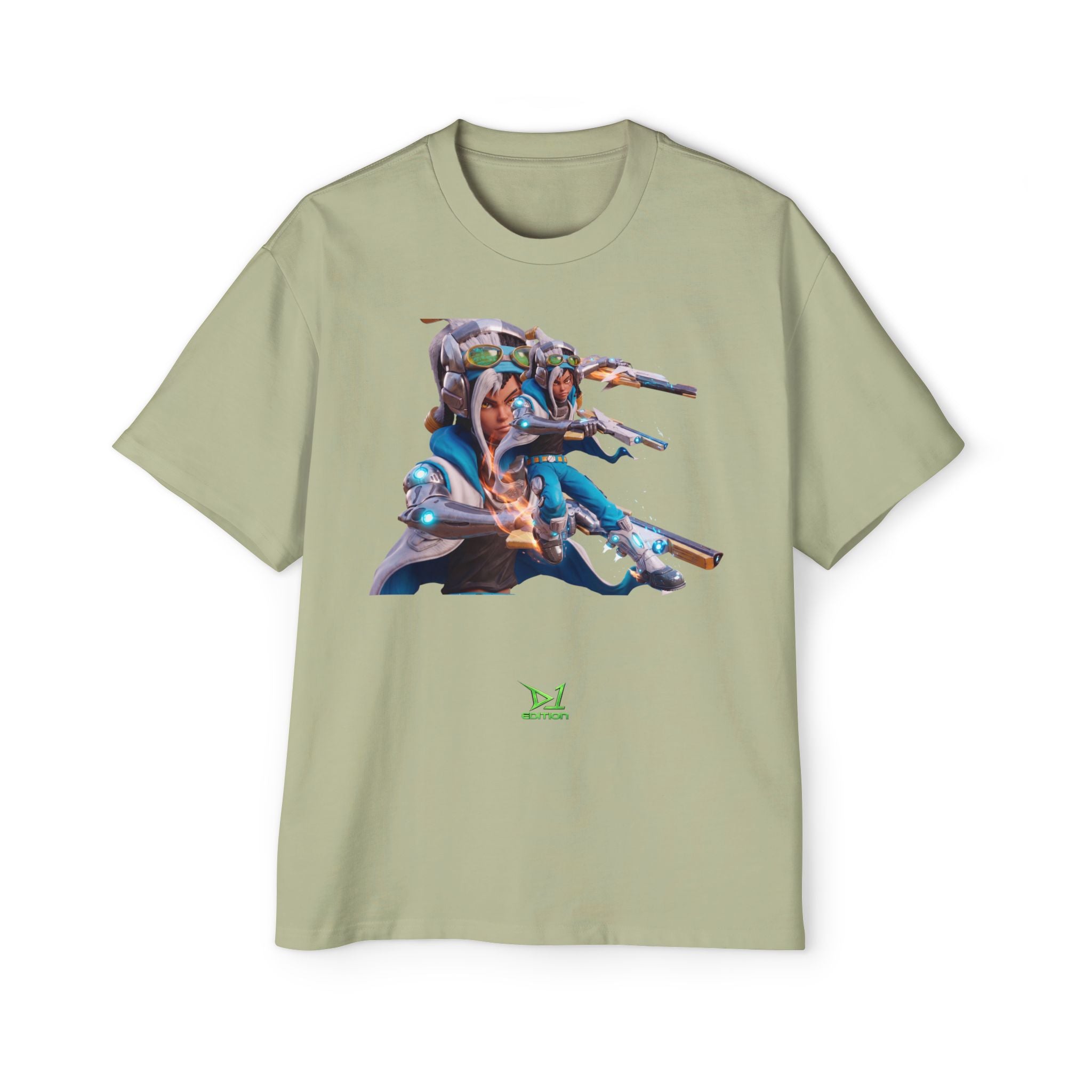 Oversized Graphic Tee — Aaron Ayuta - Character Print 2nd