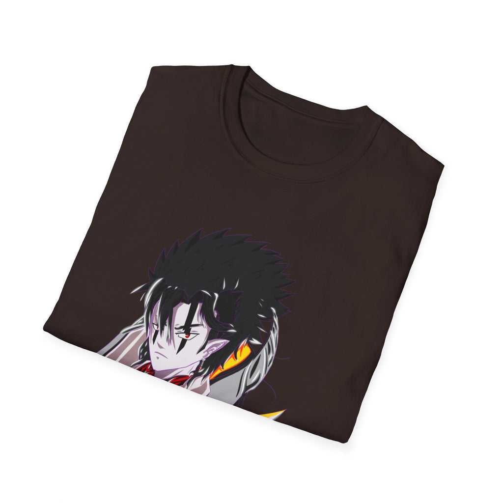 Sycho Syndicate - Agro - T-Shirt — Dark Hero Portrait with Fire Accent